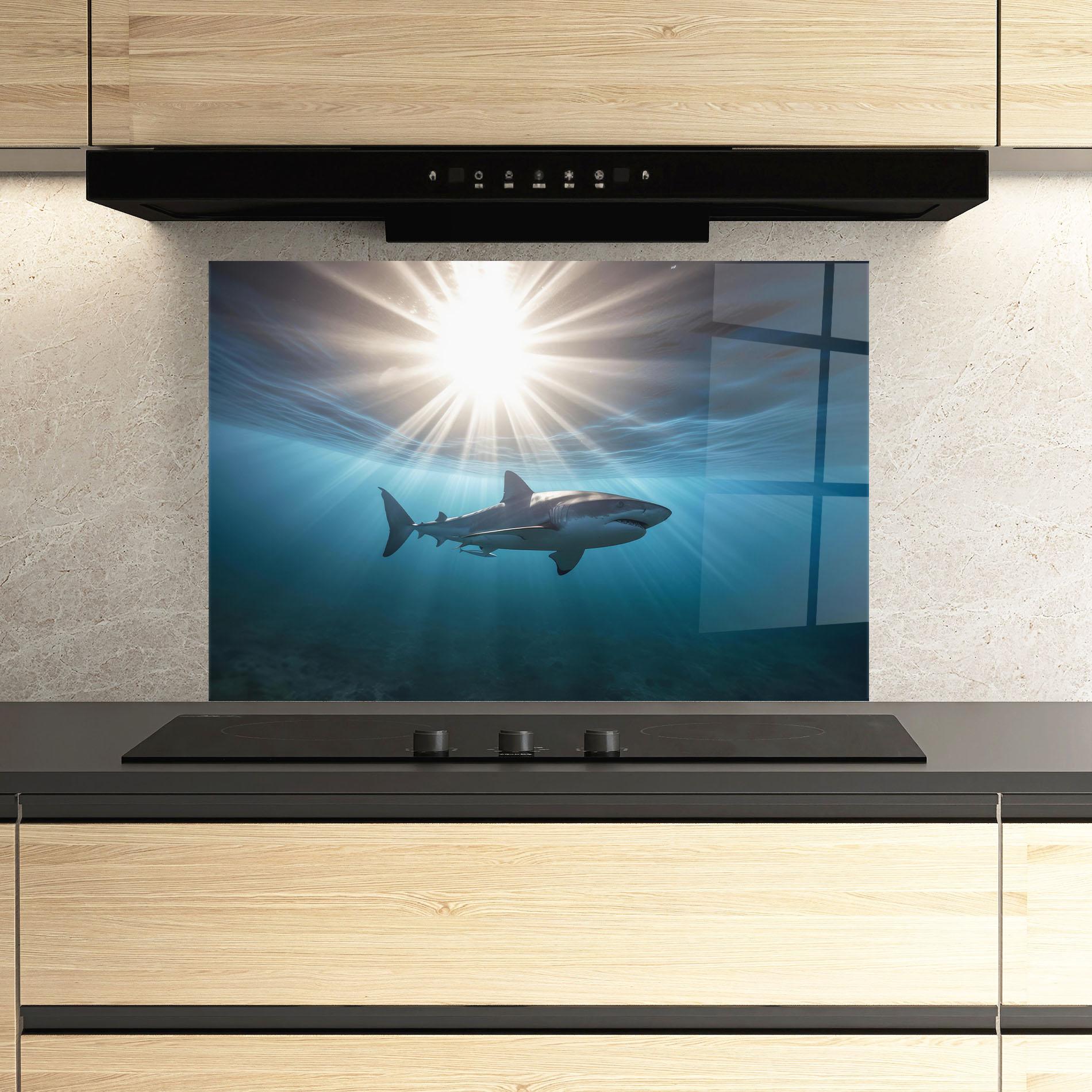 Konyhai üveg hátfal Big Shark mockup 3