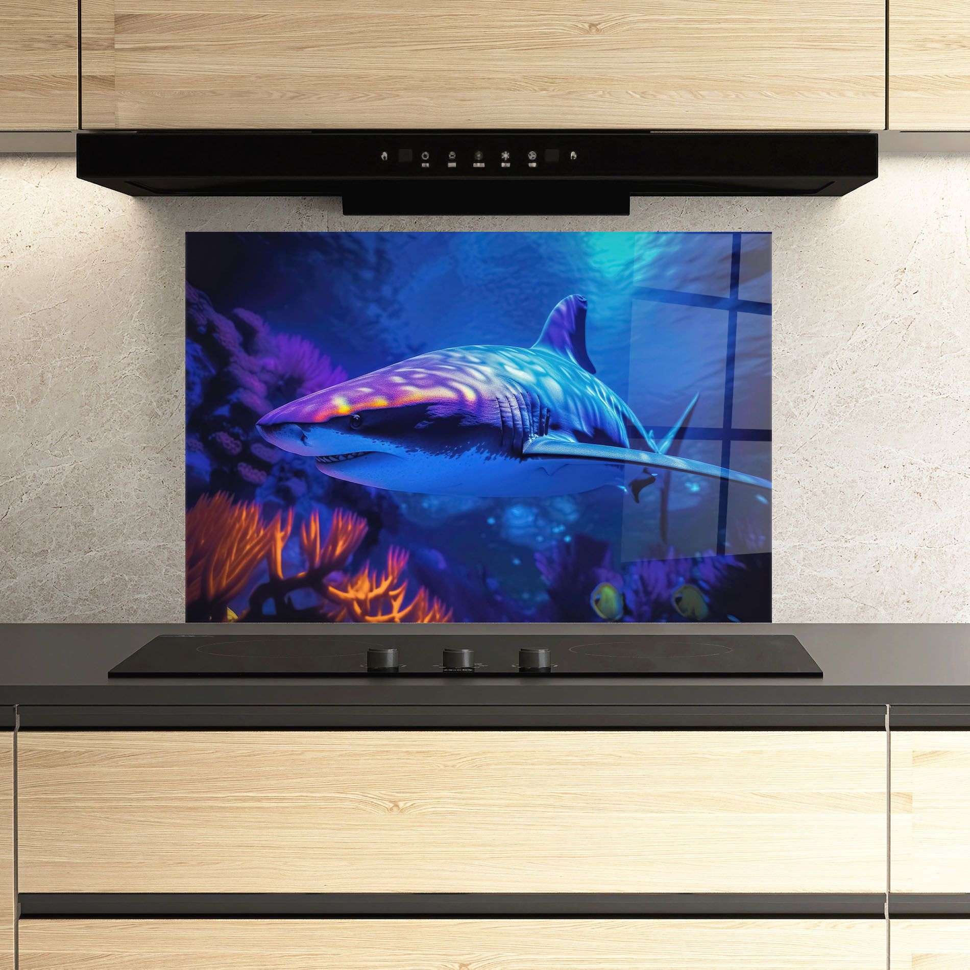 Blue Light Shark mockup 3