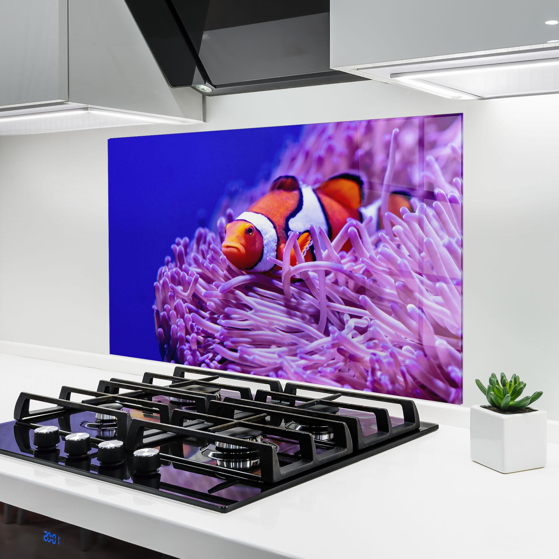 Konyhai üveg hátfal Angry Nemo mockup 6