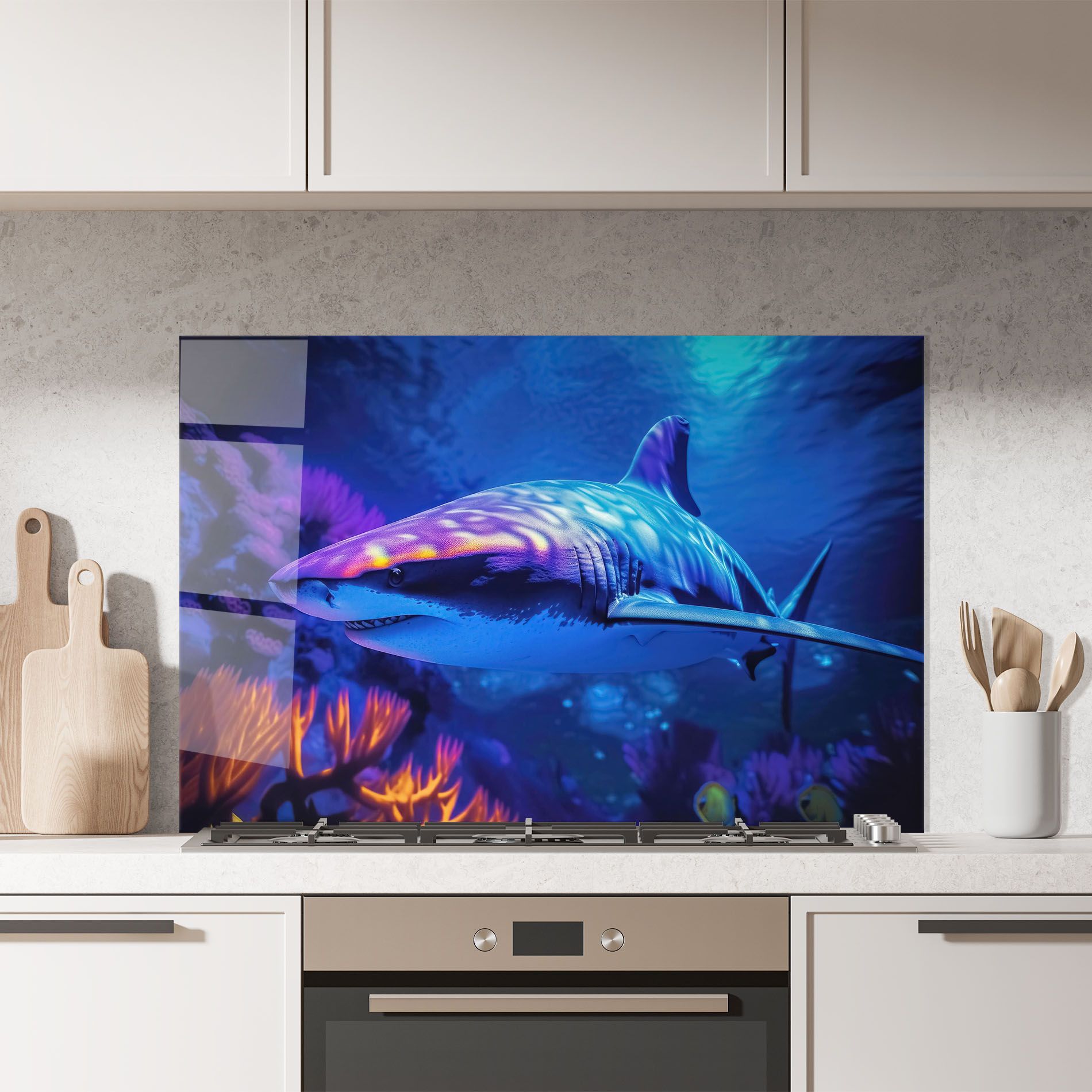 Blue Light Shark mockup 7