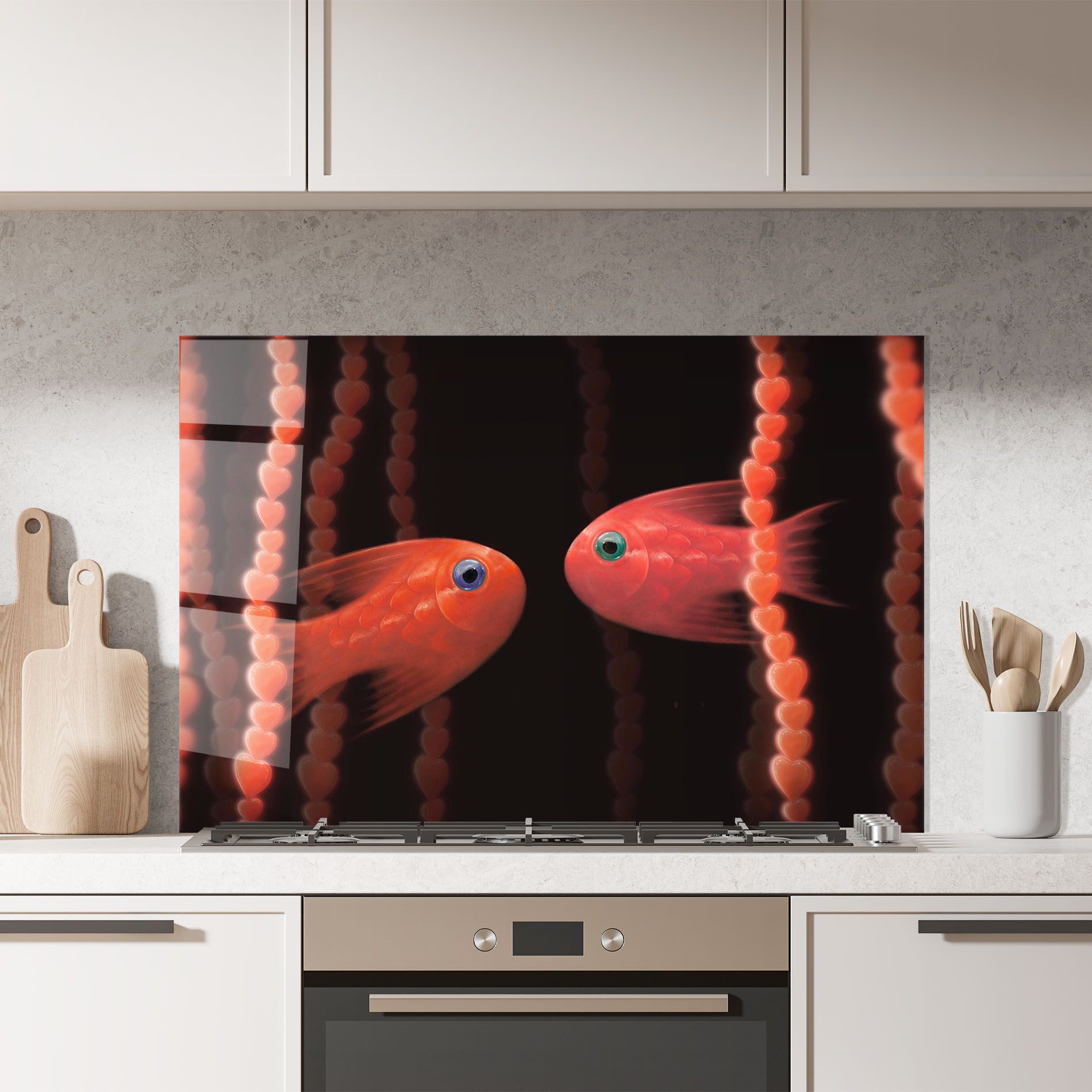 Orange Fish Heart mockup 7