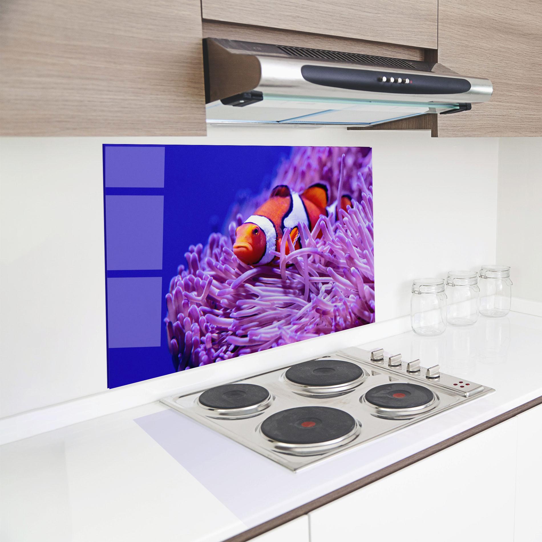Konyhai üveg hátfal Angry Nemo mockup 8