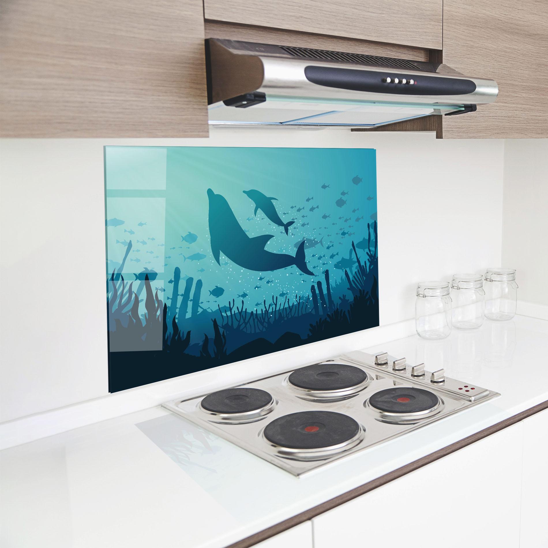 Konyhai üveg hátfal Blue Ocean mockup 8