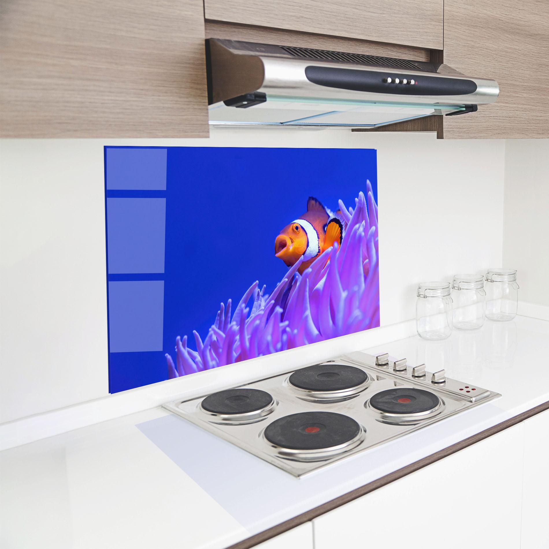 Konyhai üveg hátfal Hungry Nemo mockup 8