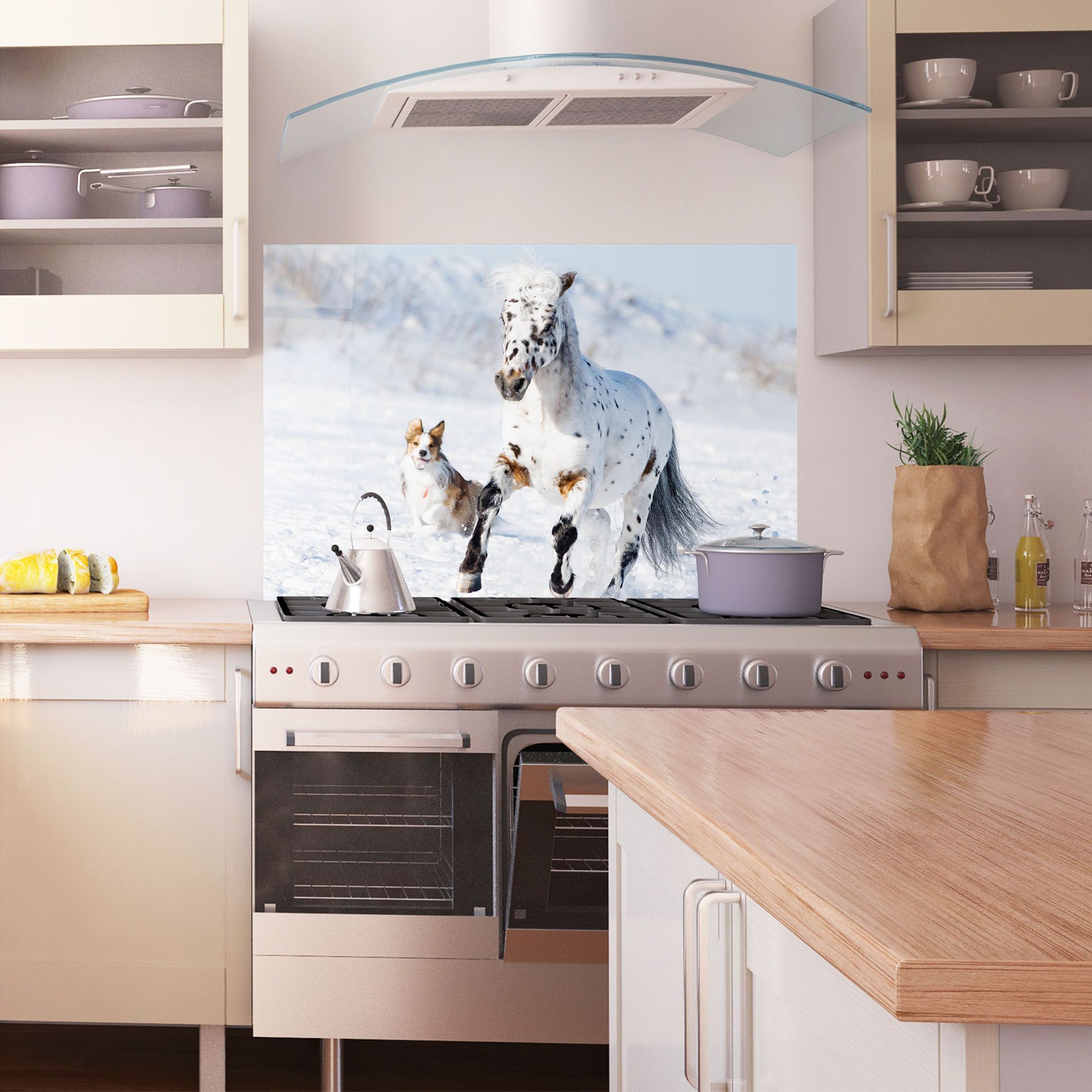 Dog And Horse Running mockup 1