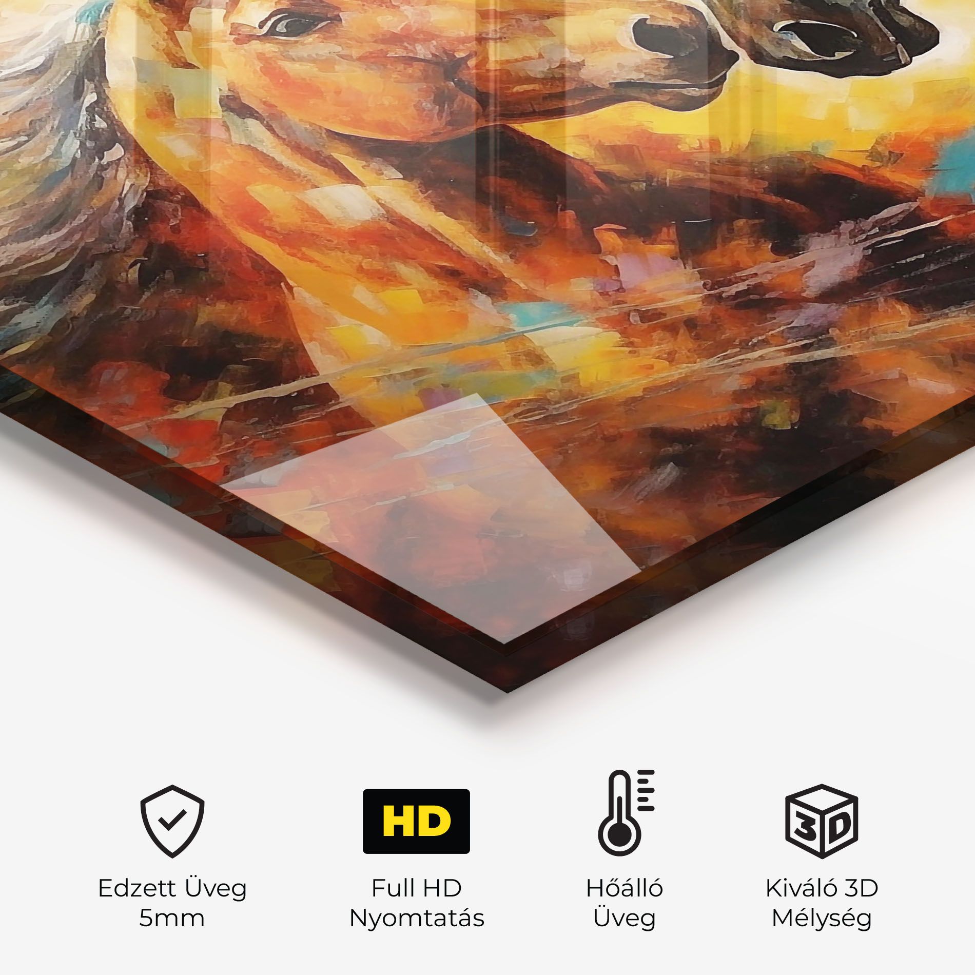 Brown Black Horses mockup 2