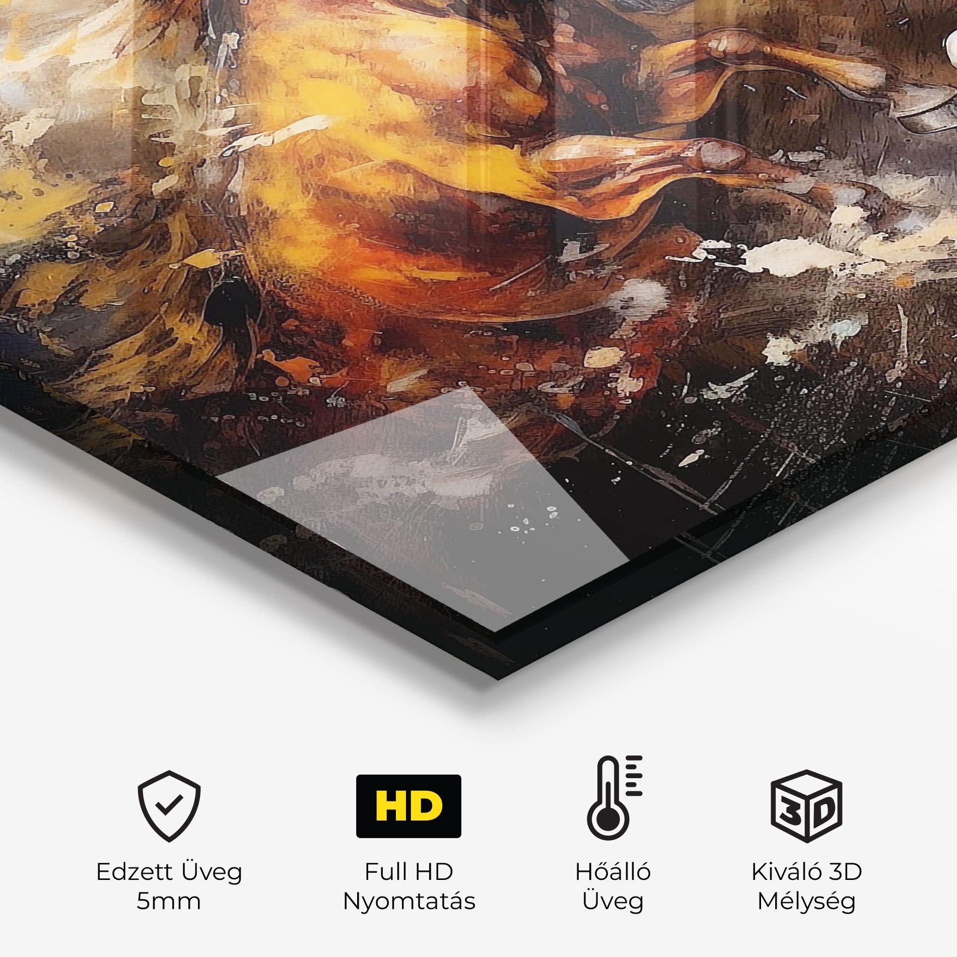 Brown White Horses mockup 2