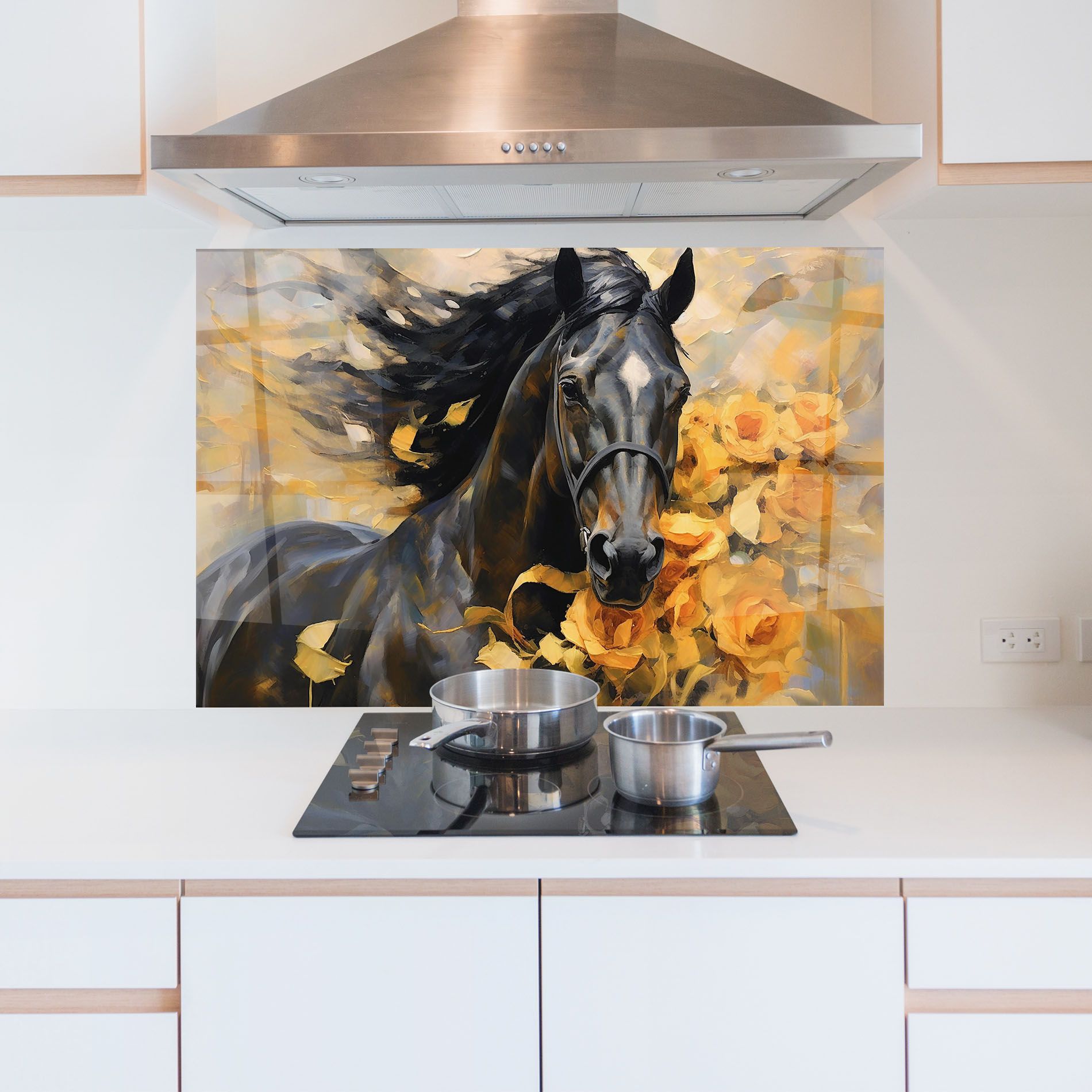 Yellow Roses Horse mockup 5