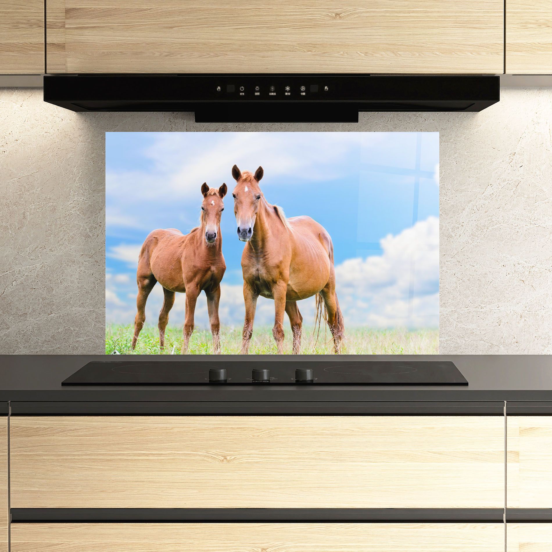 Brown Horse Looking mockup 3