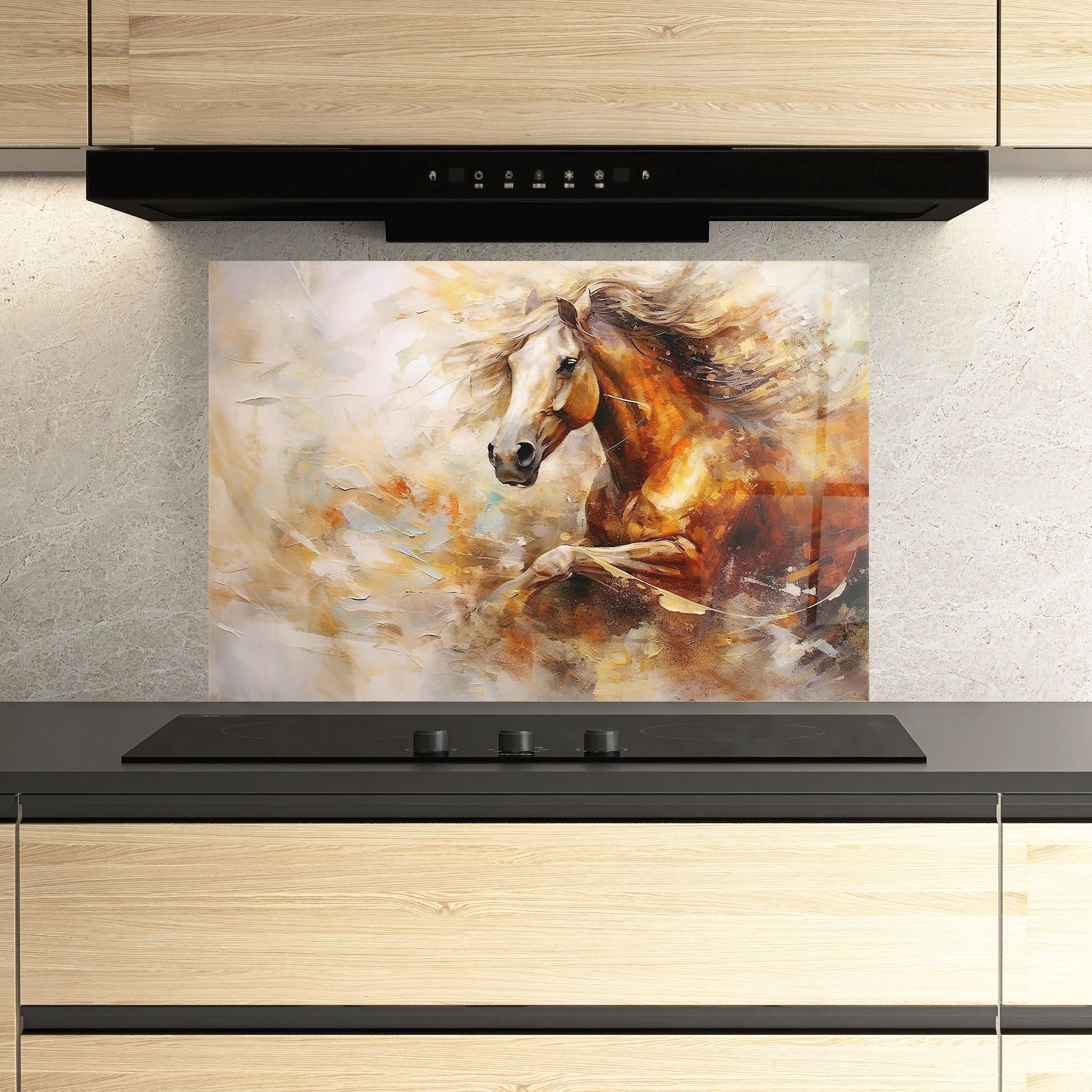 Brown Horse Running mockup 3