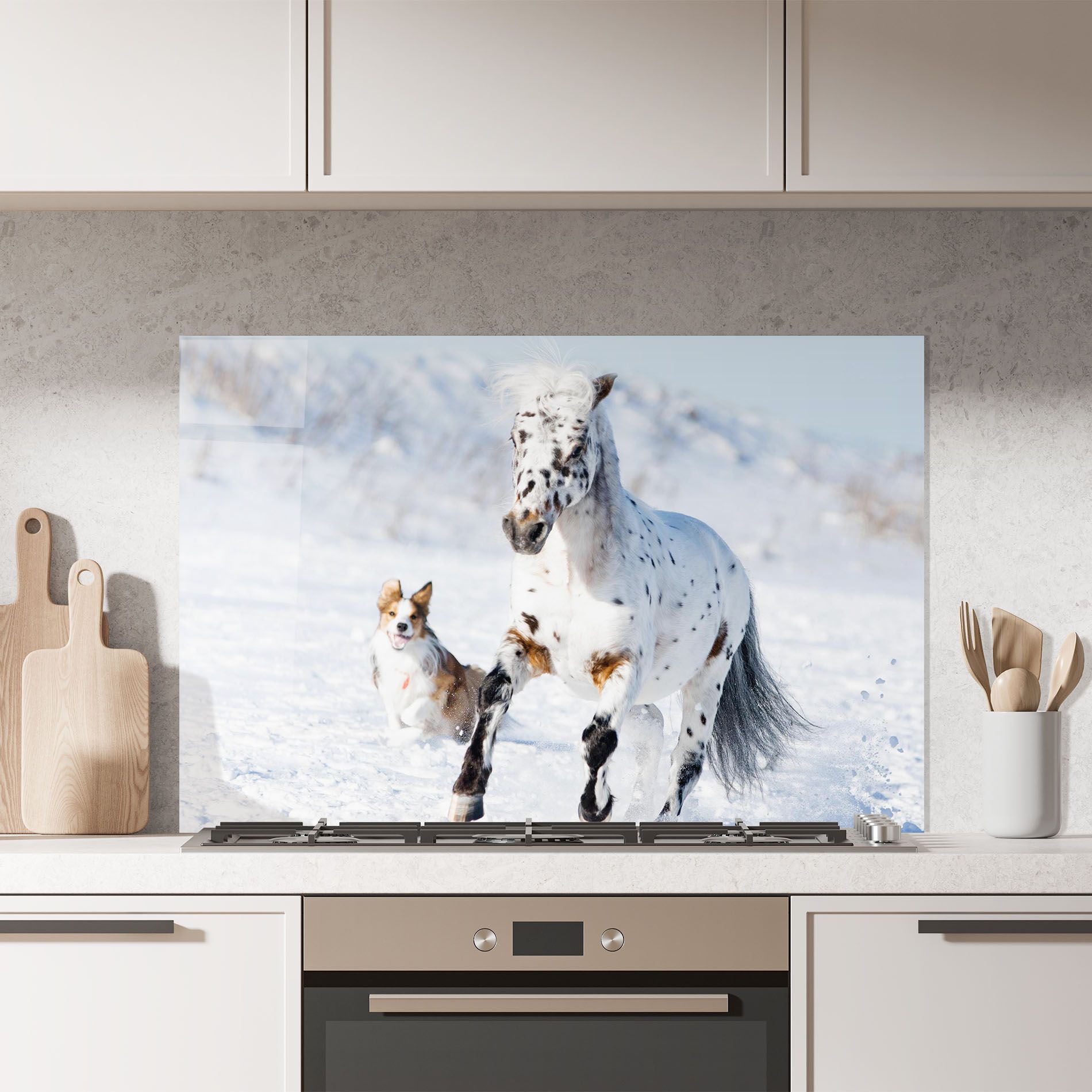 Dog And Horse Running mockup 7