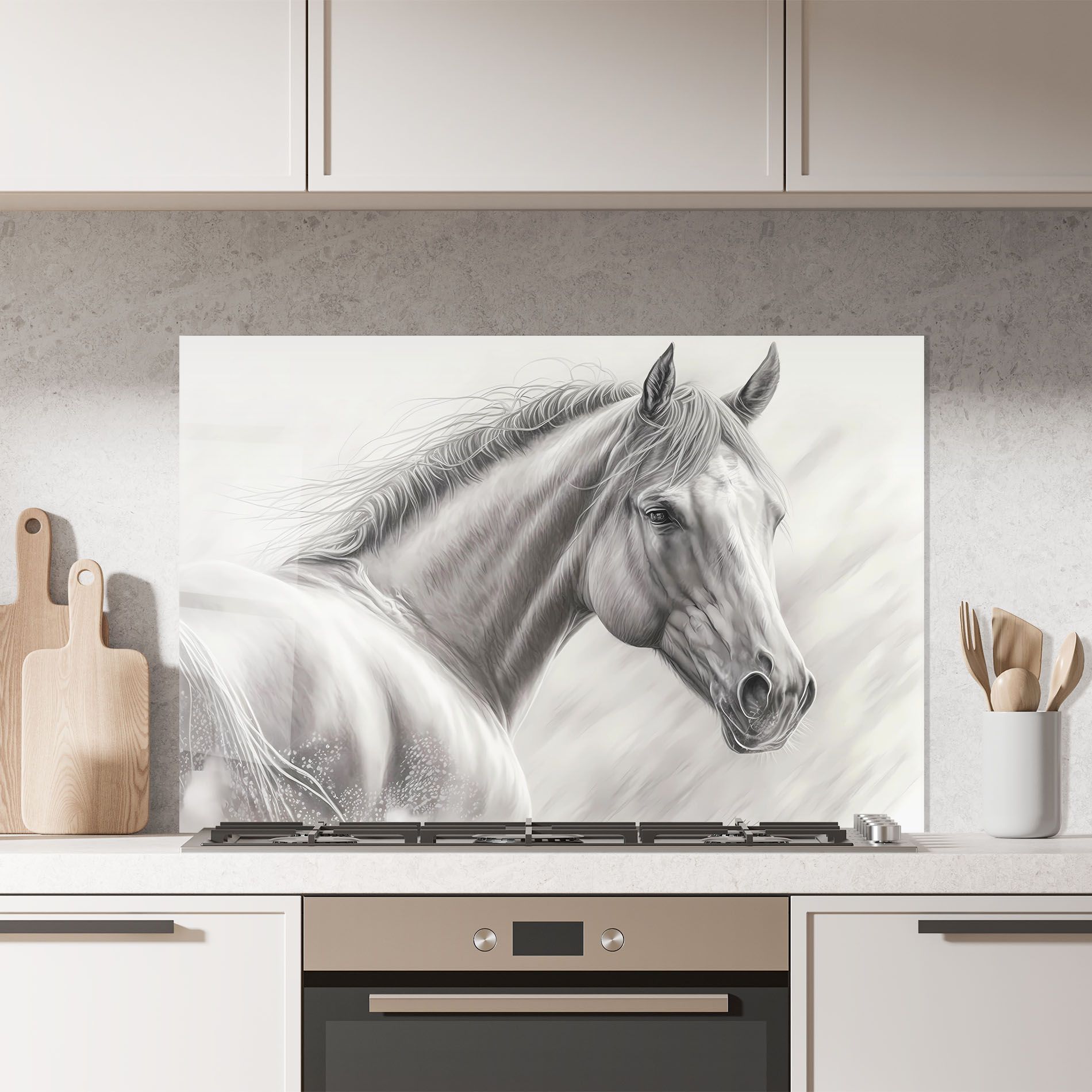 Pencil Horse Drawing mockup 7