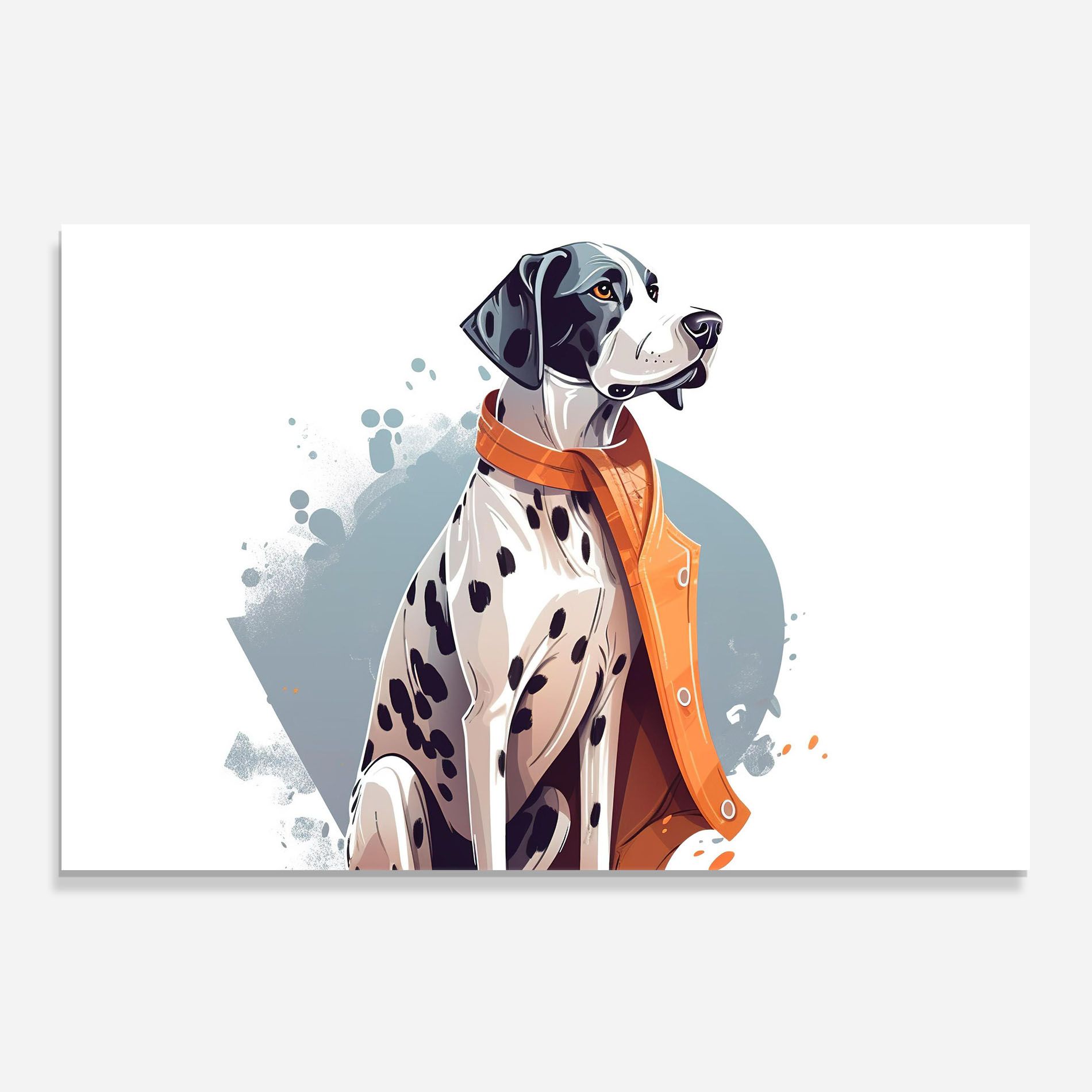 Orange Scarf Dalmatian mockup 0