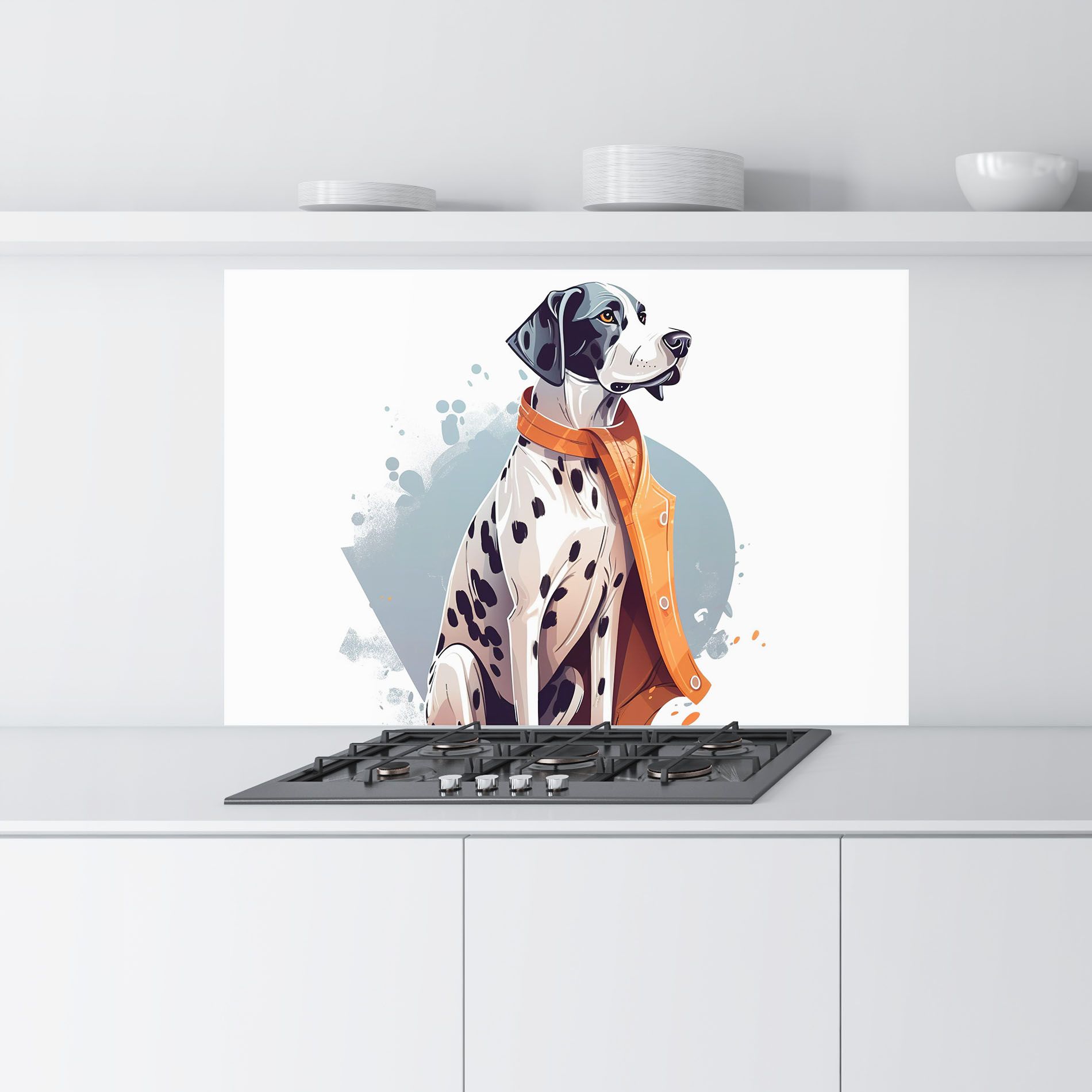 Orange Scarf Dalmatian mockup 9