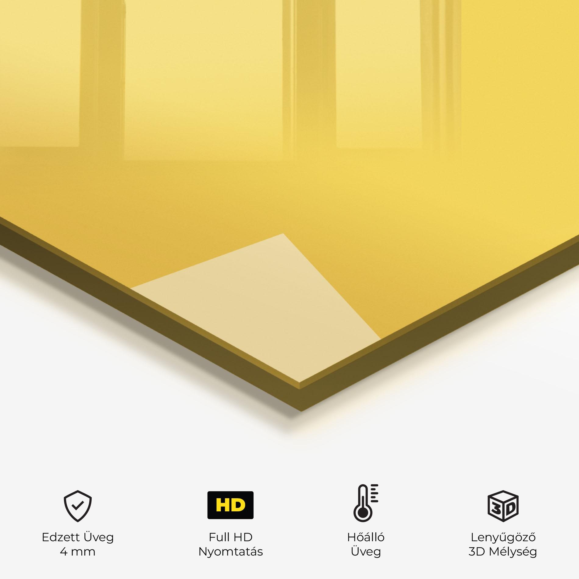 Konyhai üveg hátfal Cute Smiling Dog mockup 2