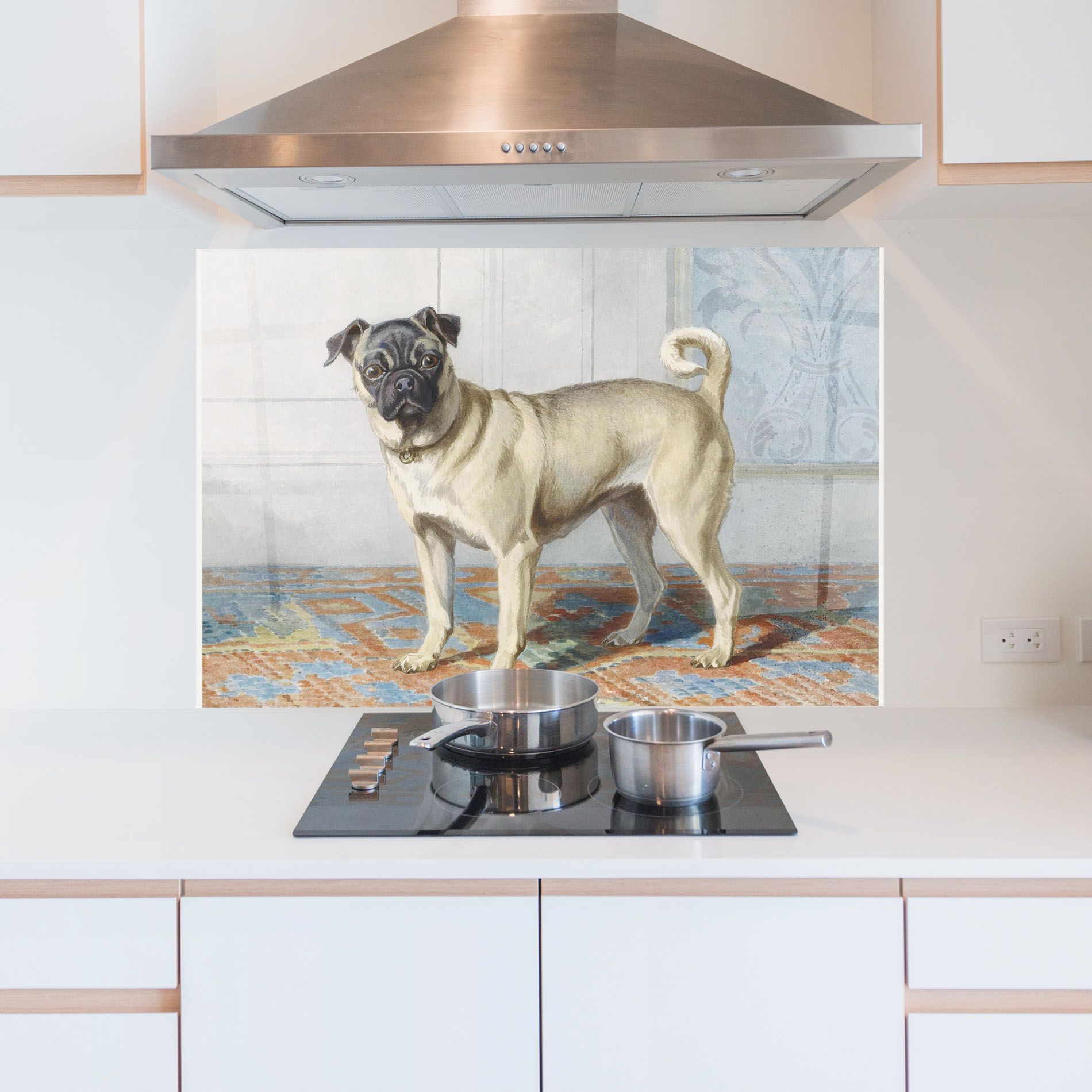 Cute Cream Dog mockup 5