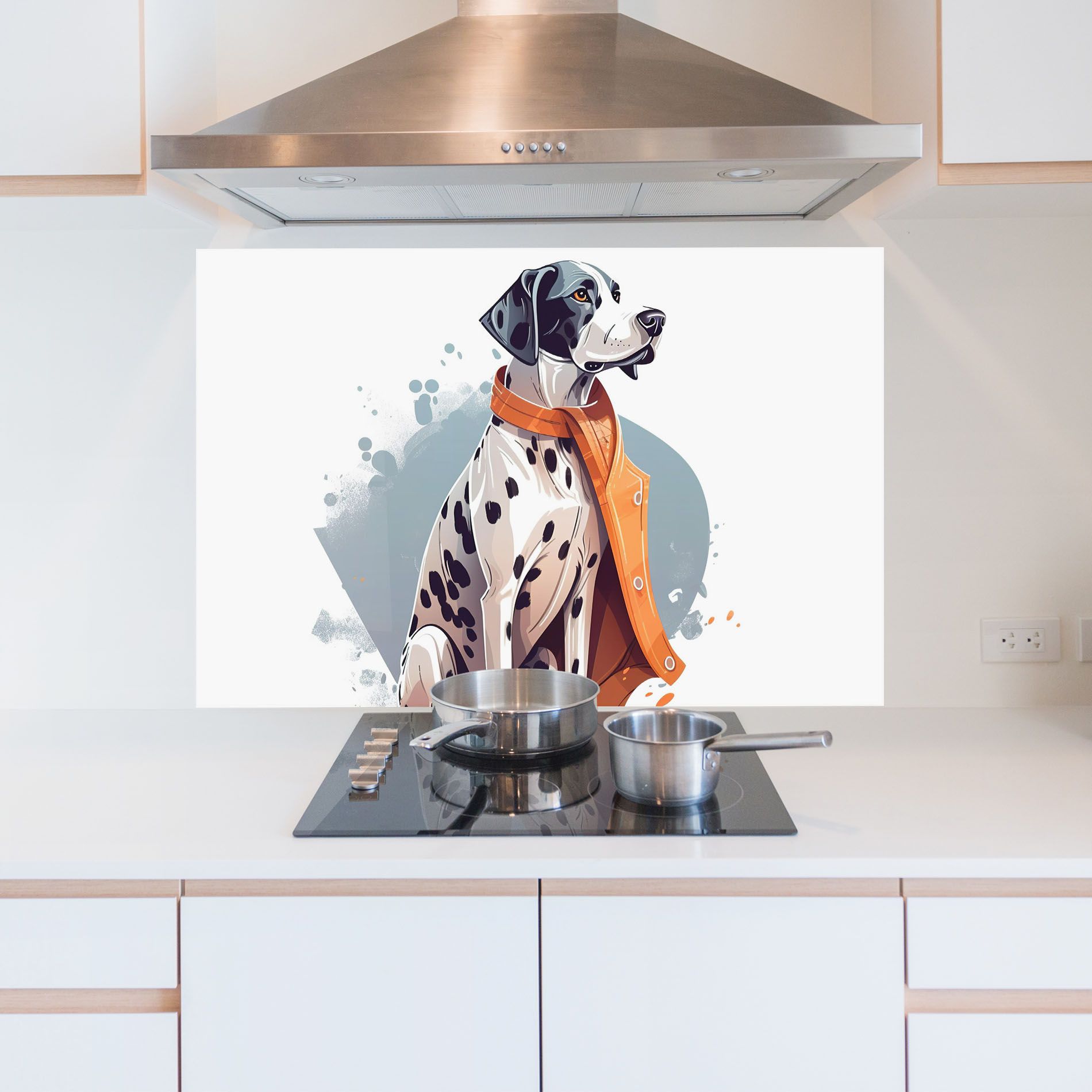 Orange Scarf Dalmatian mockup 5