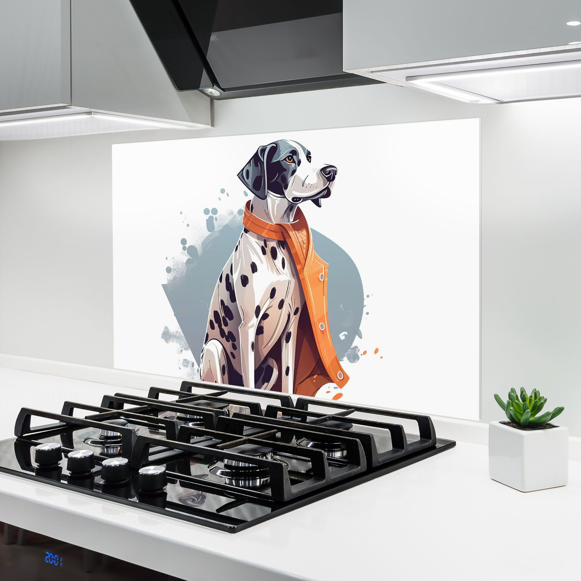 Orange Scarf Dalmatian mockup 6