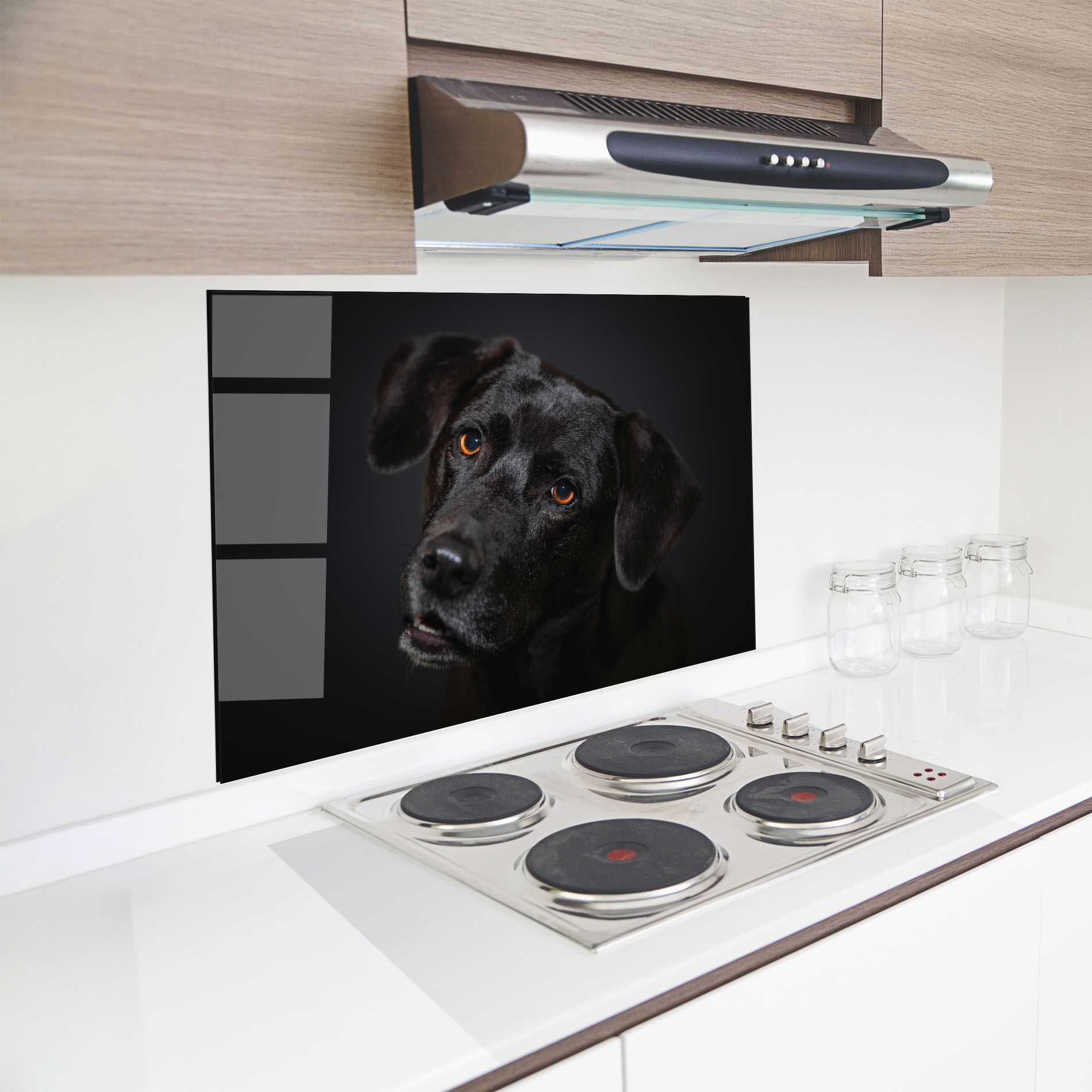 Black Dog Portrait mockup 8