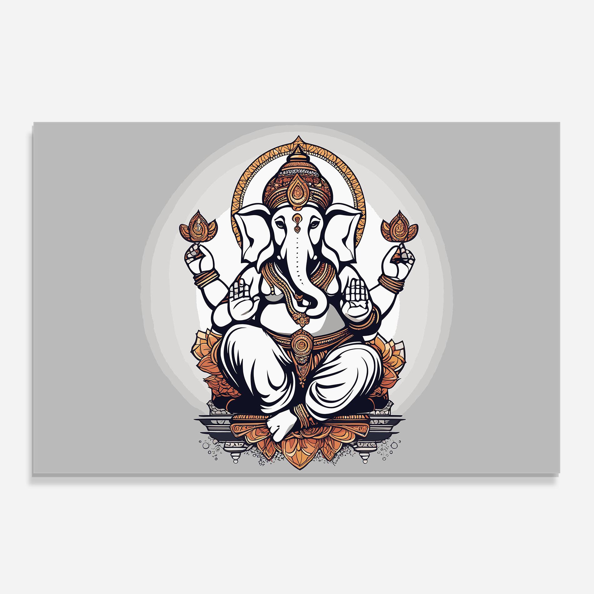 Konyhai üveg hátfal Chaturthi Greys mockup 0