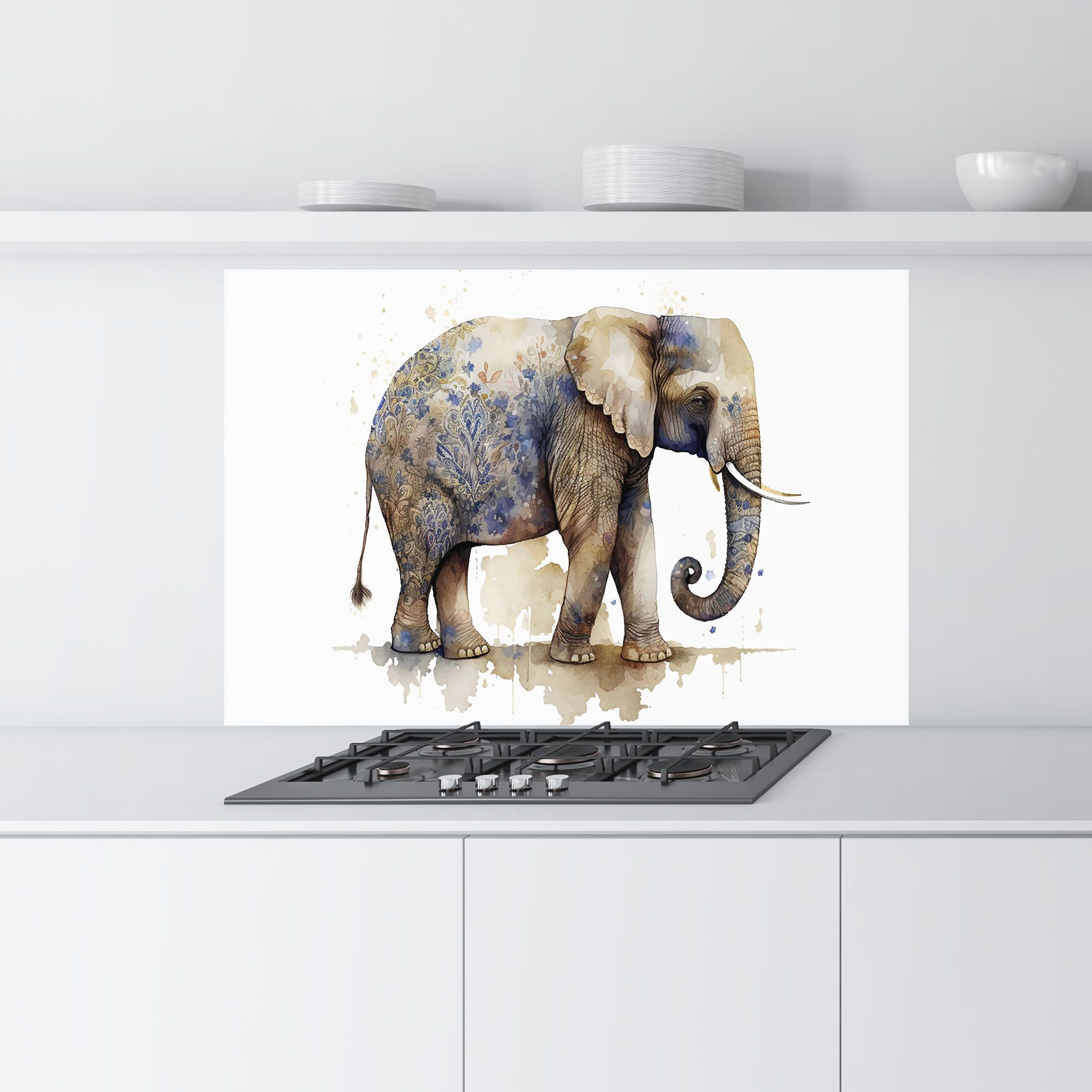 Blue Grey Elephant mockup 9