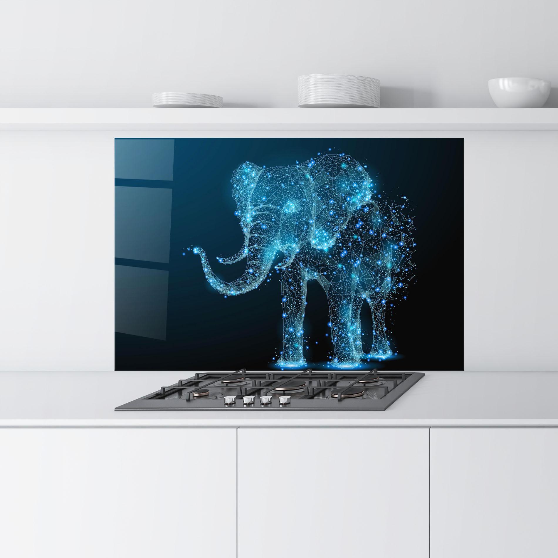 Konyhai üveg hátfal Digital Elephant mockup 9