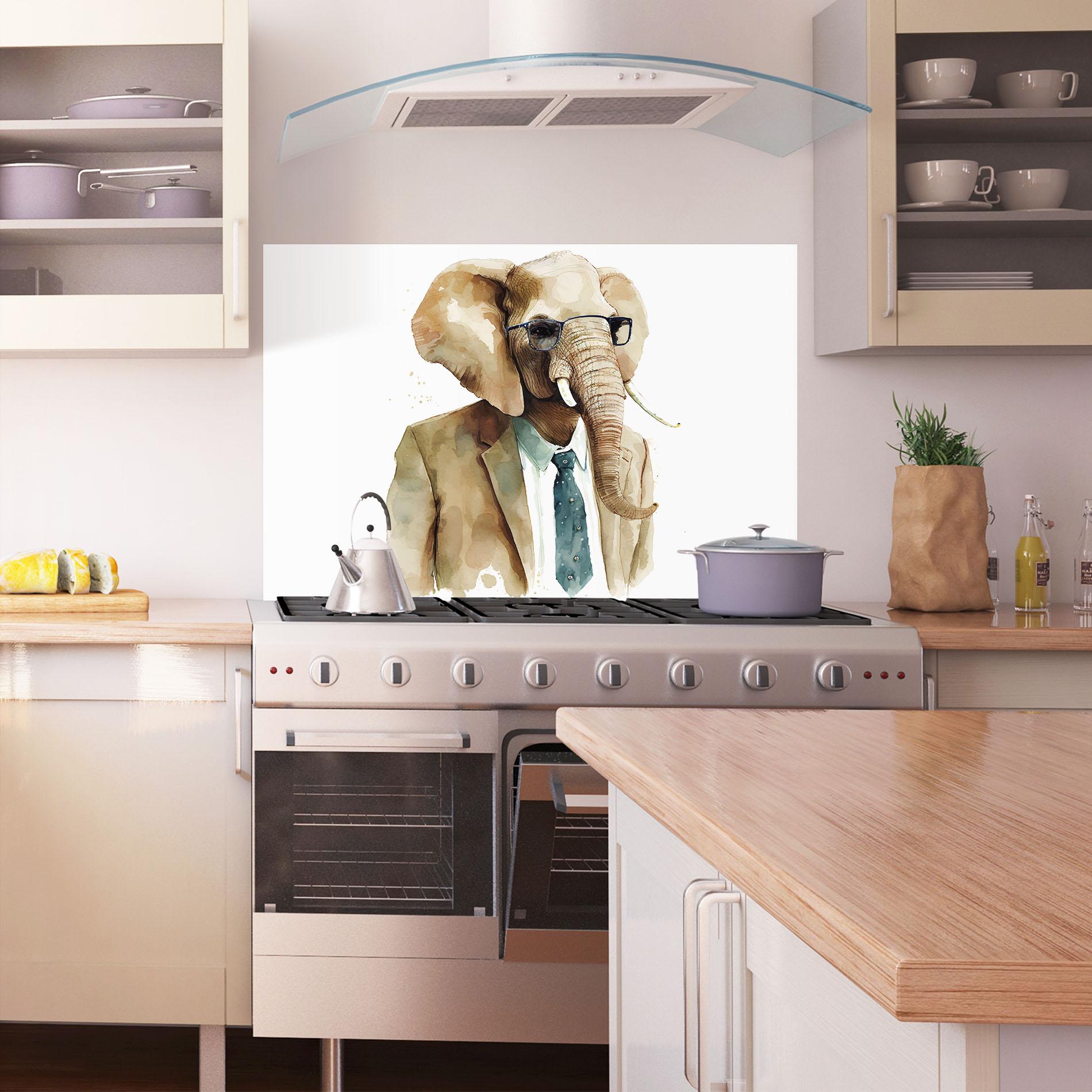 Konyhai üveg hátfal Bussines Elephant mockup 1