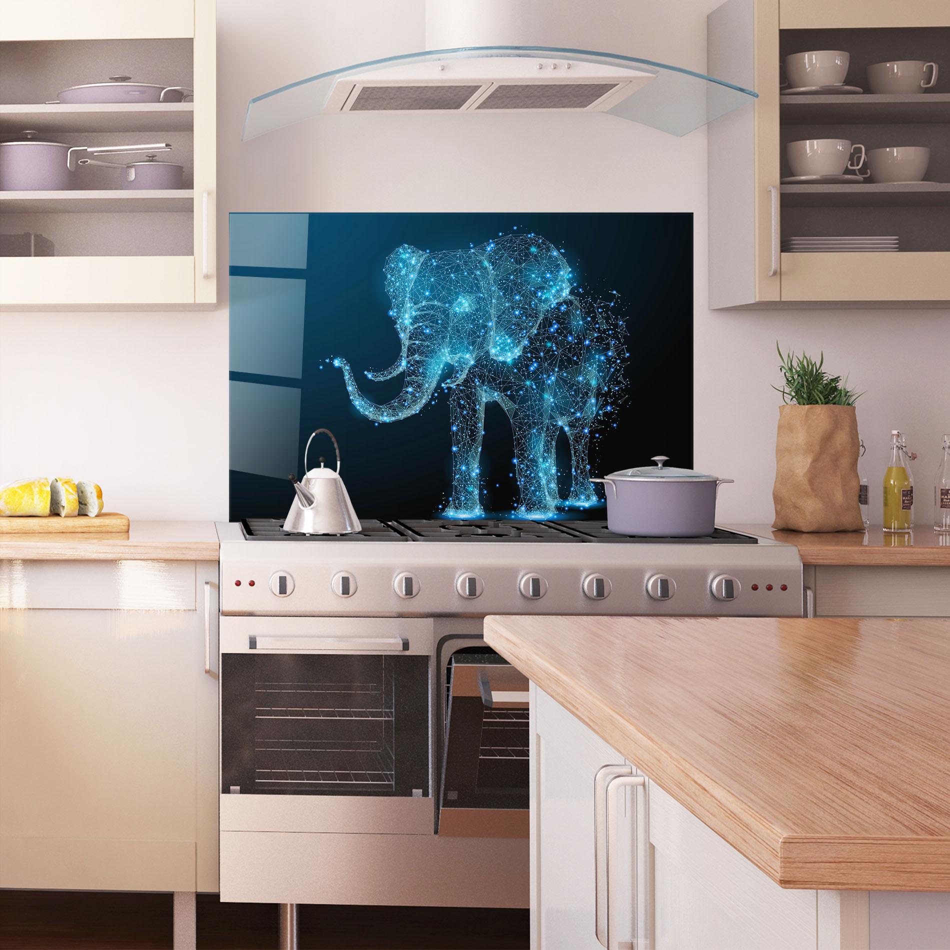 Konyhai üveg hátfal Digital Elephant mockup 1
