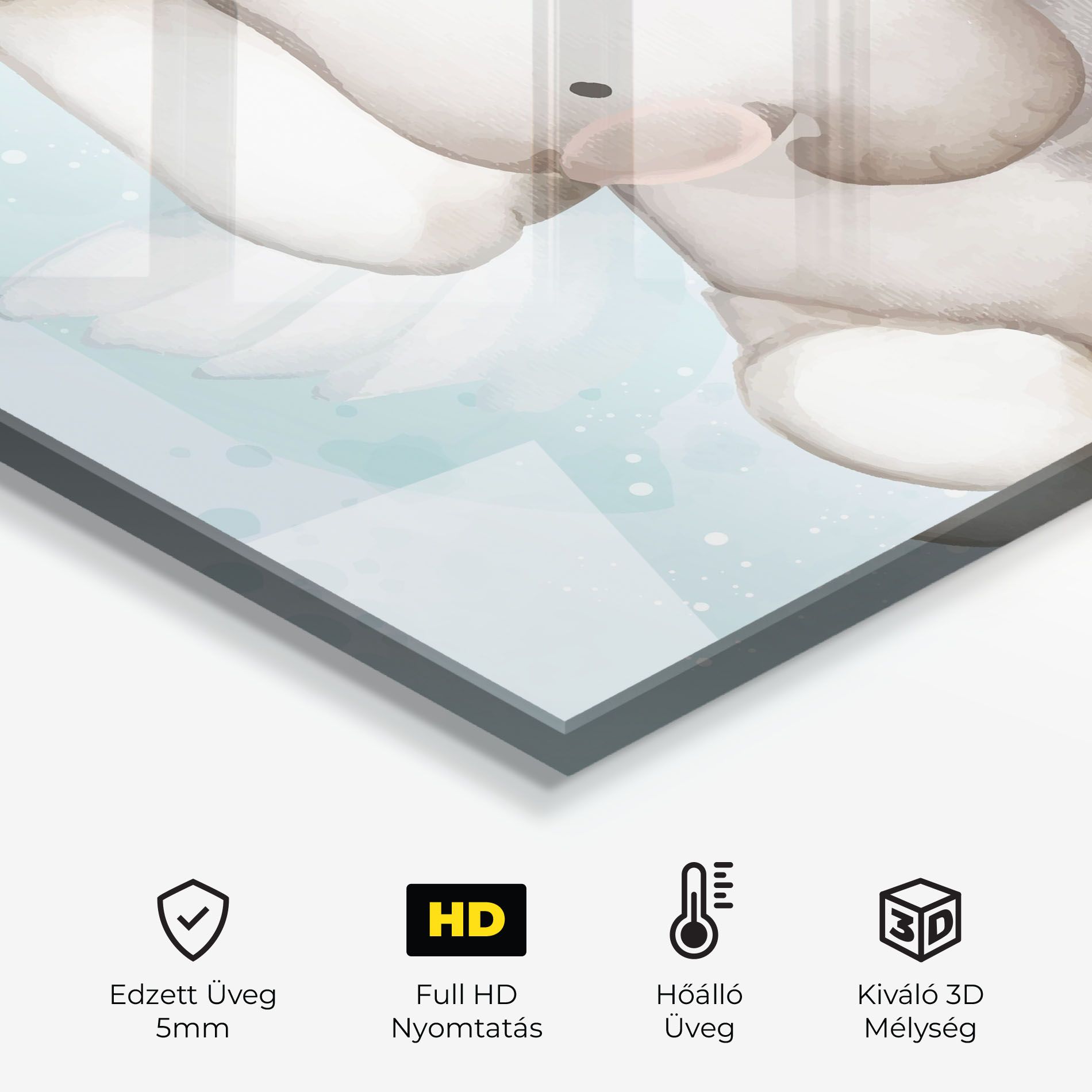 Elephant On Blue mockup 2