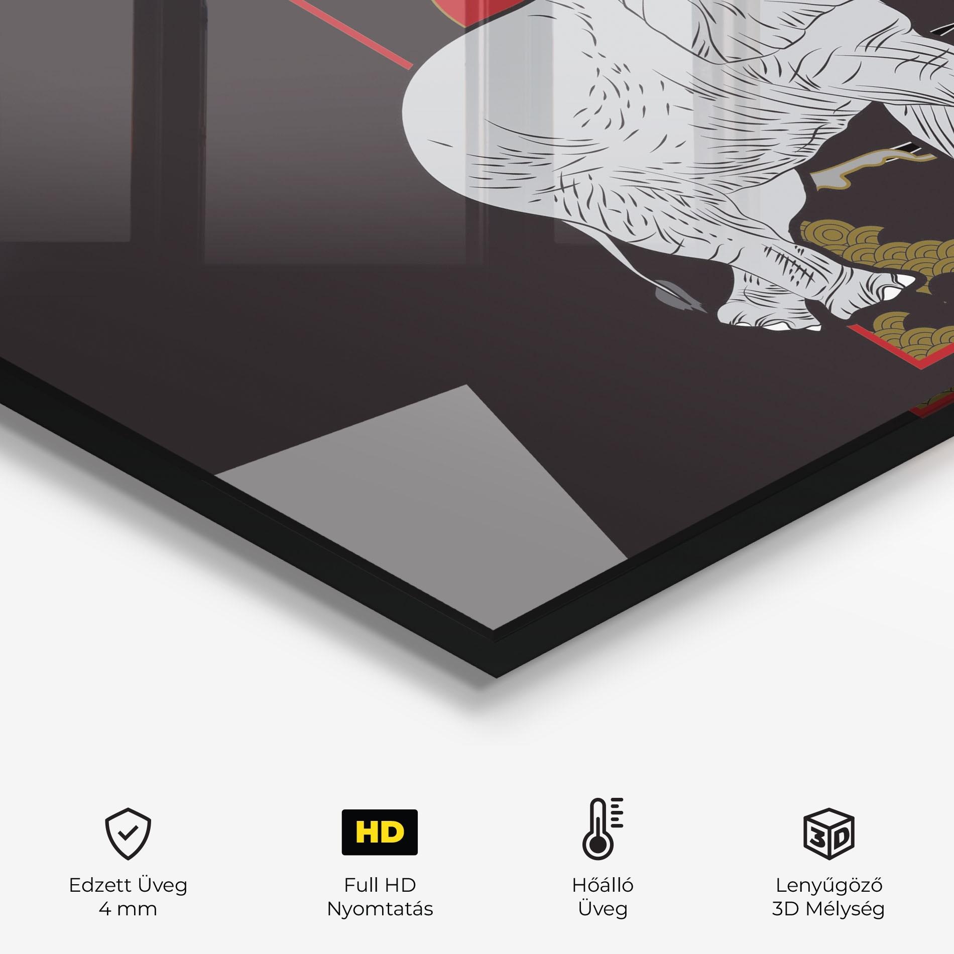 Konyhai üveg hátfal Elephant Asia mockup 2