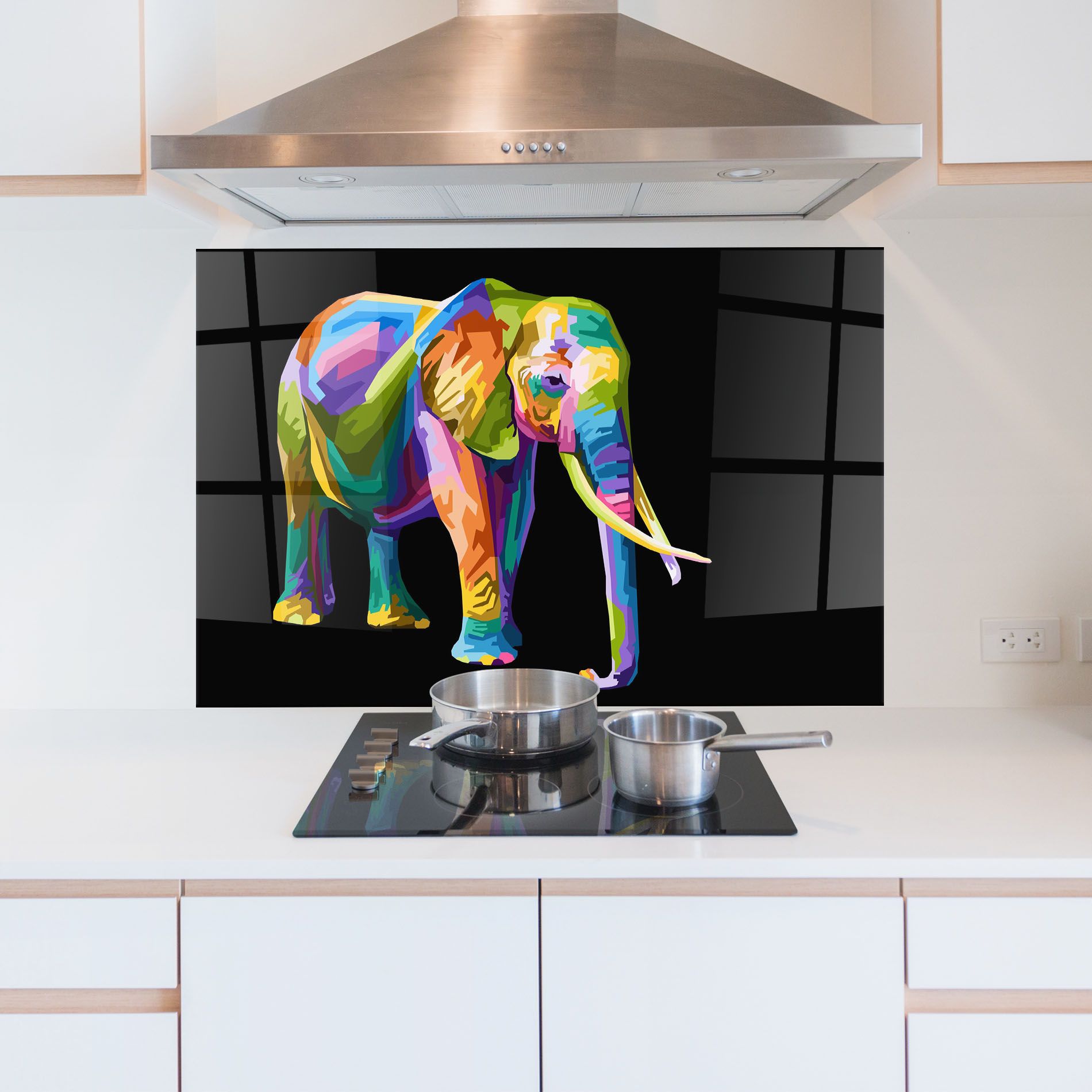 Colorful Elephant Art mockup 5