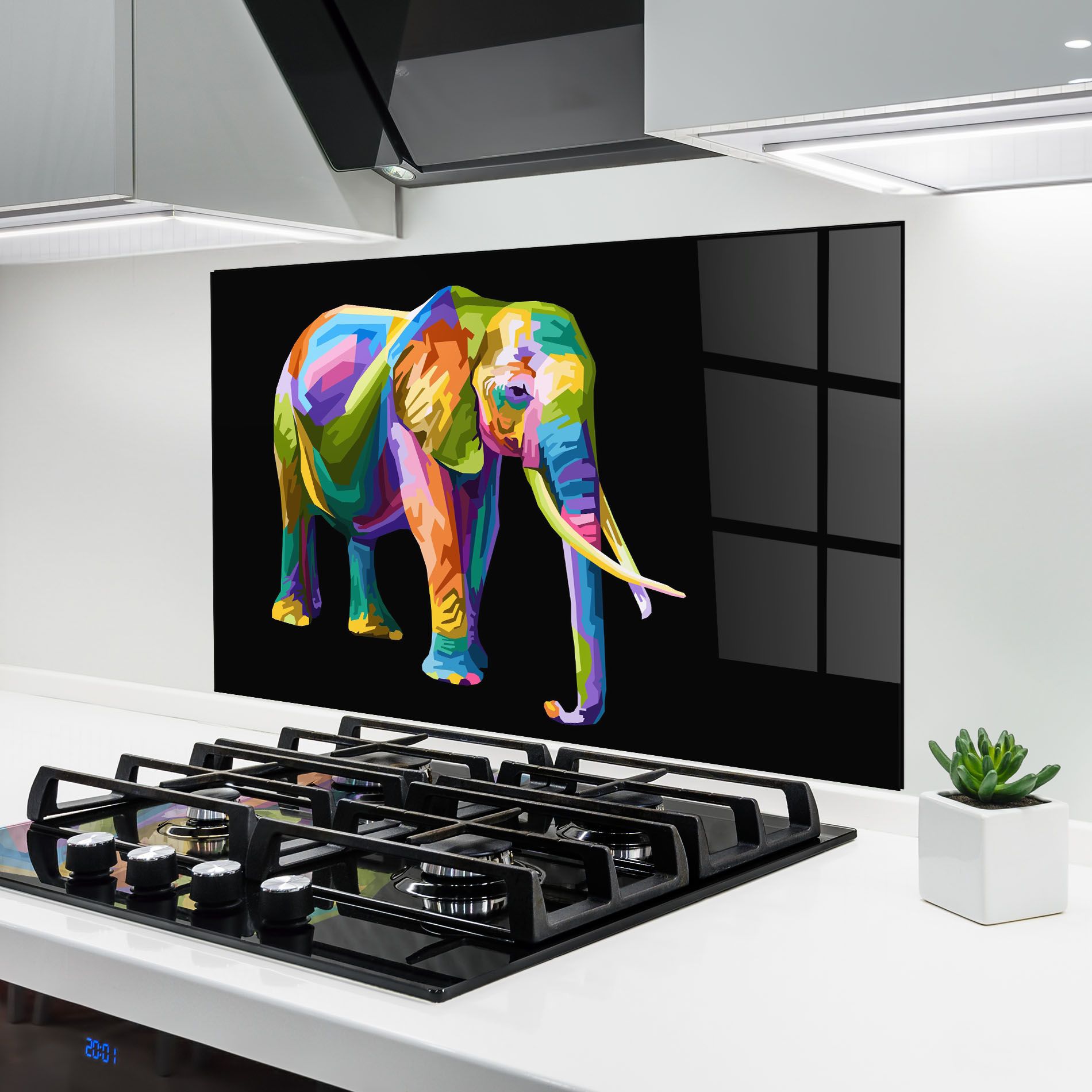 Colorful Elephant Art mockup 6