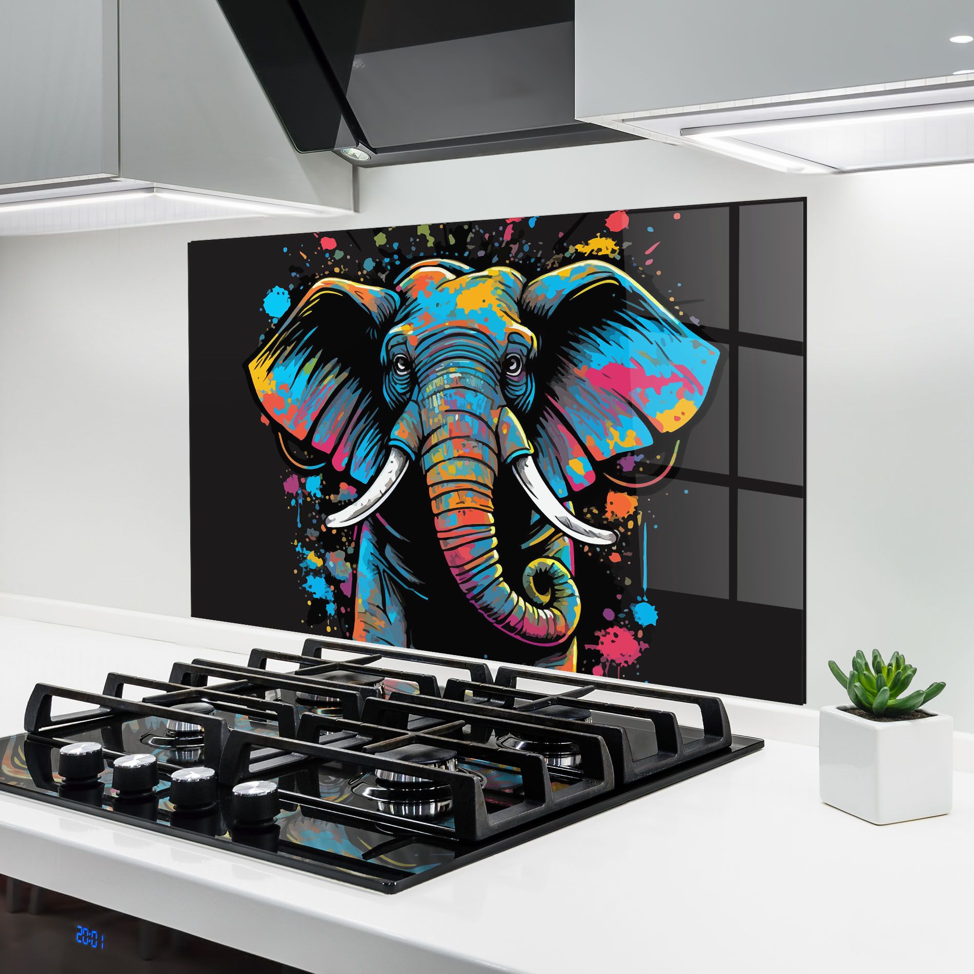 Colorful Grey Elephant mockup 6