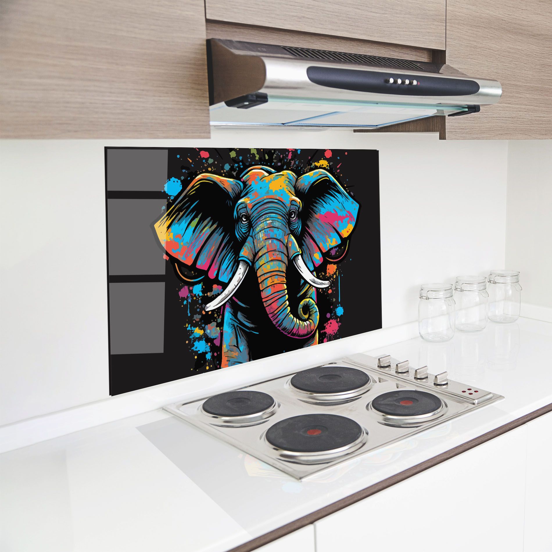 Colorful Grey Elephant mockup 8