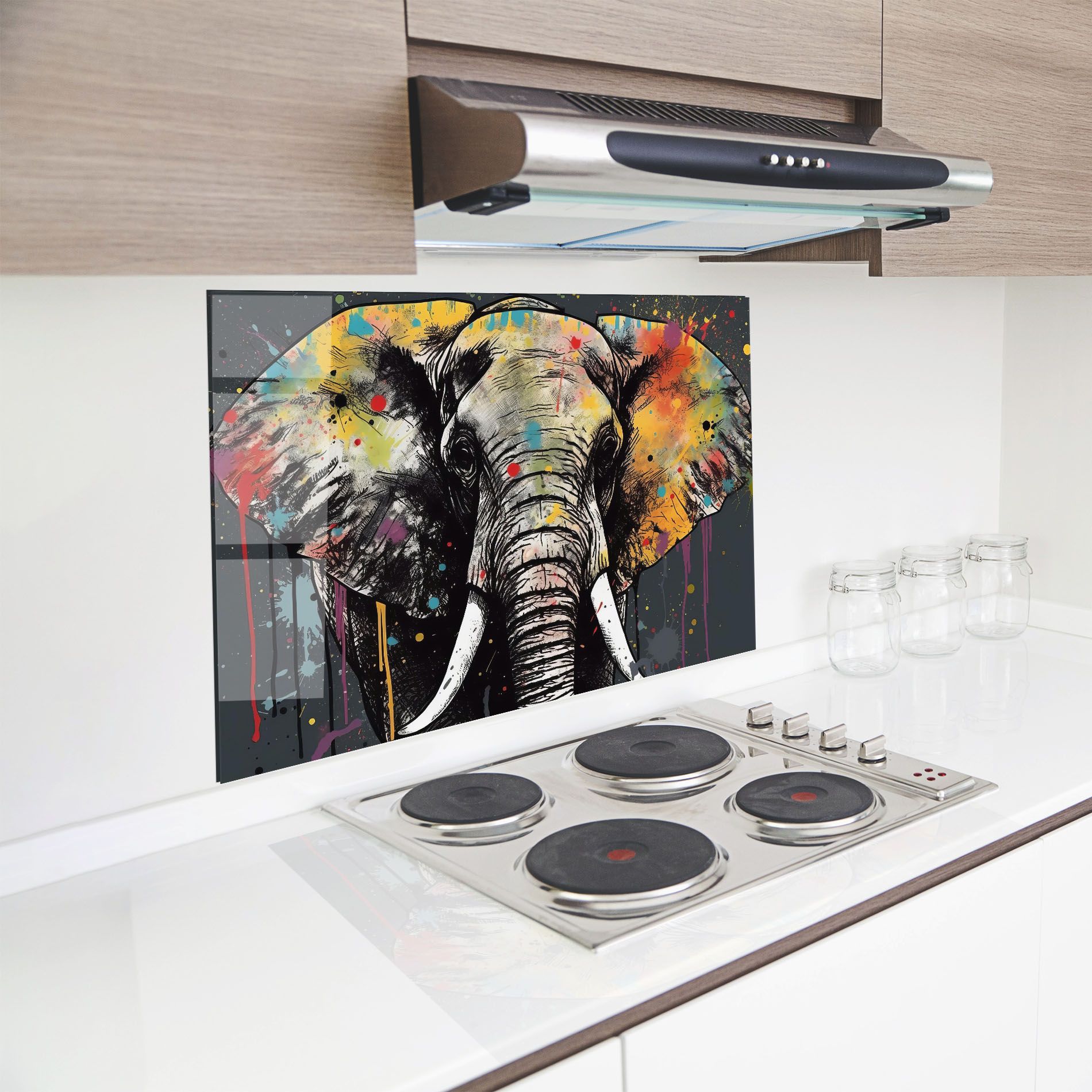 Elephant Portrait Art mockup 8