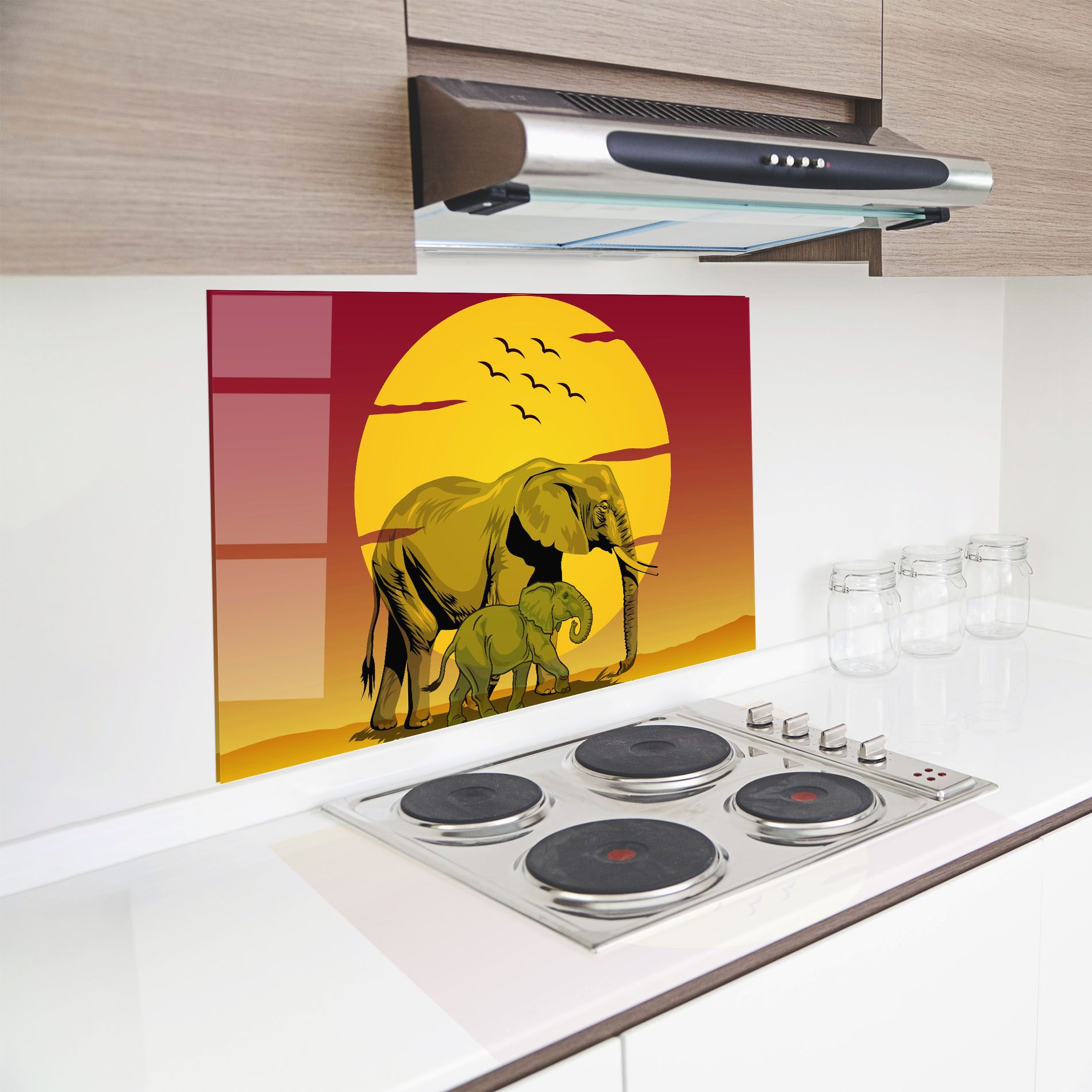 Mom And Baby Elephant mockup 8