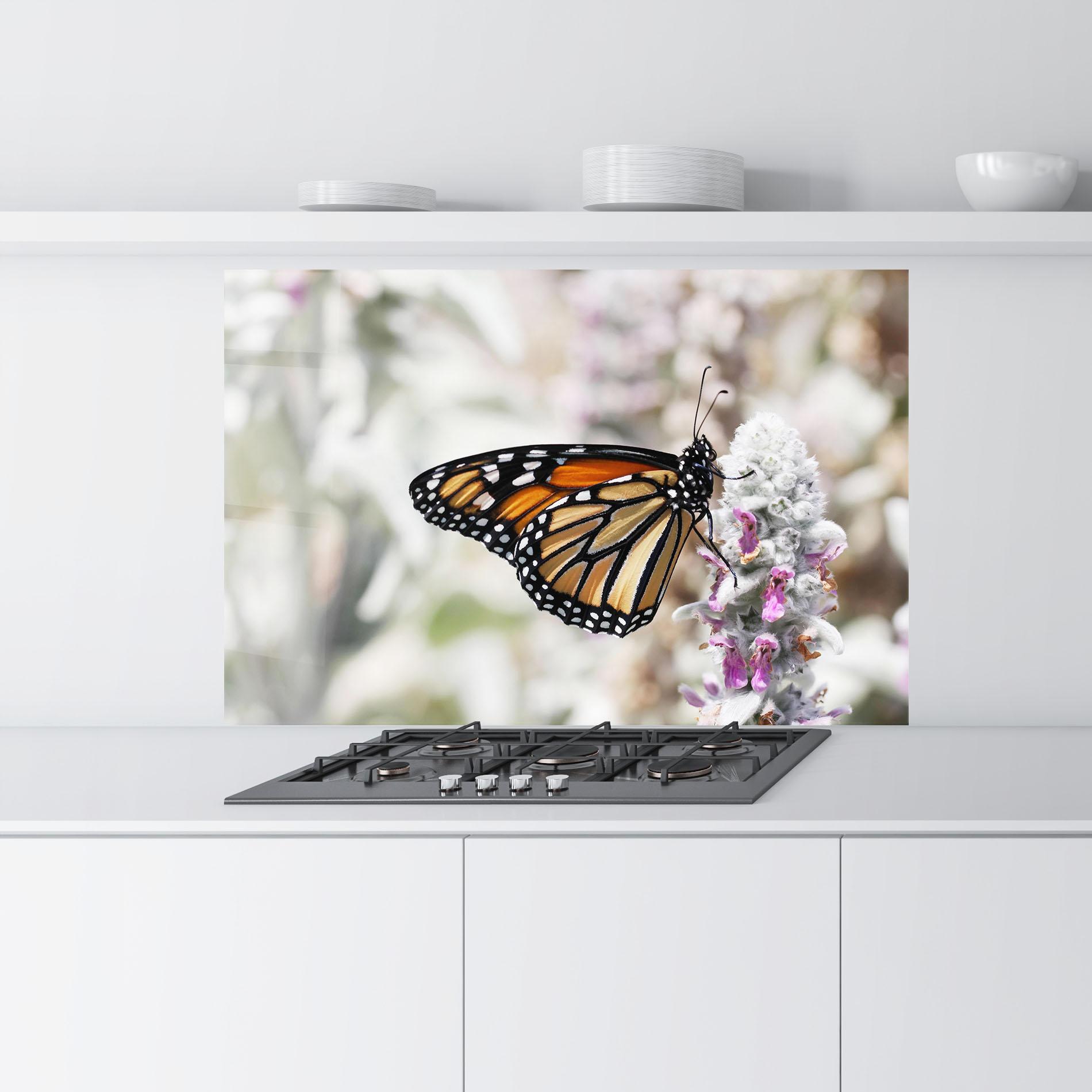 Konyhai üveg hátfal Beauty Butterfly mockup 9