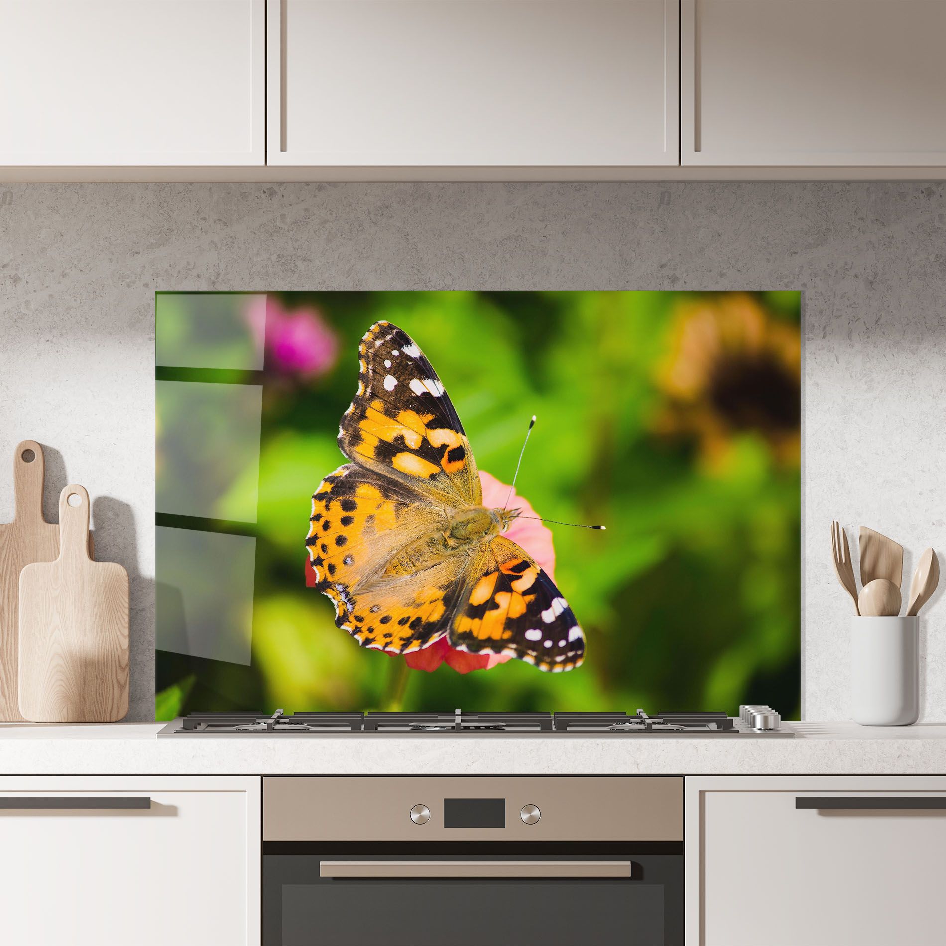 Butterfly On Flower mockup 7