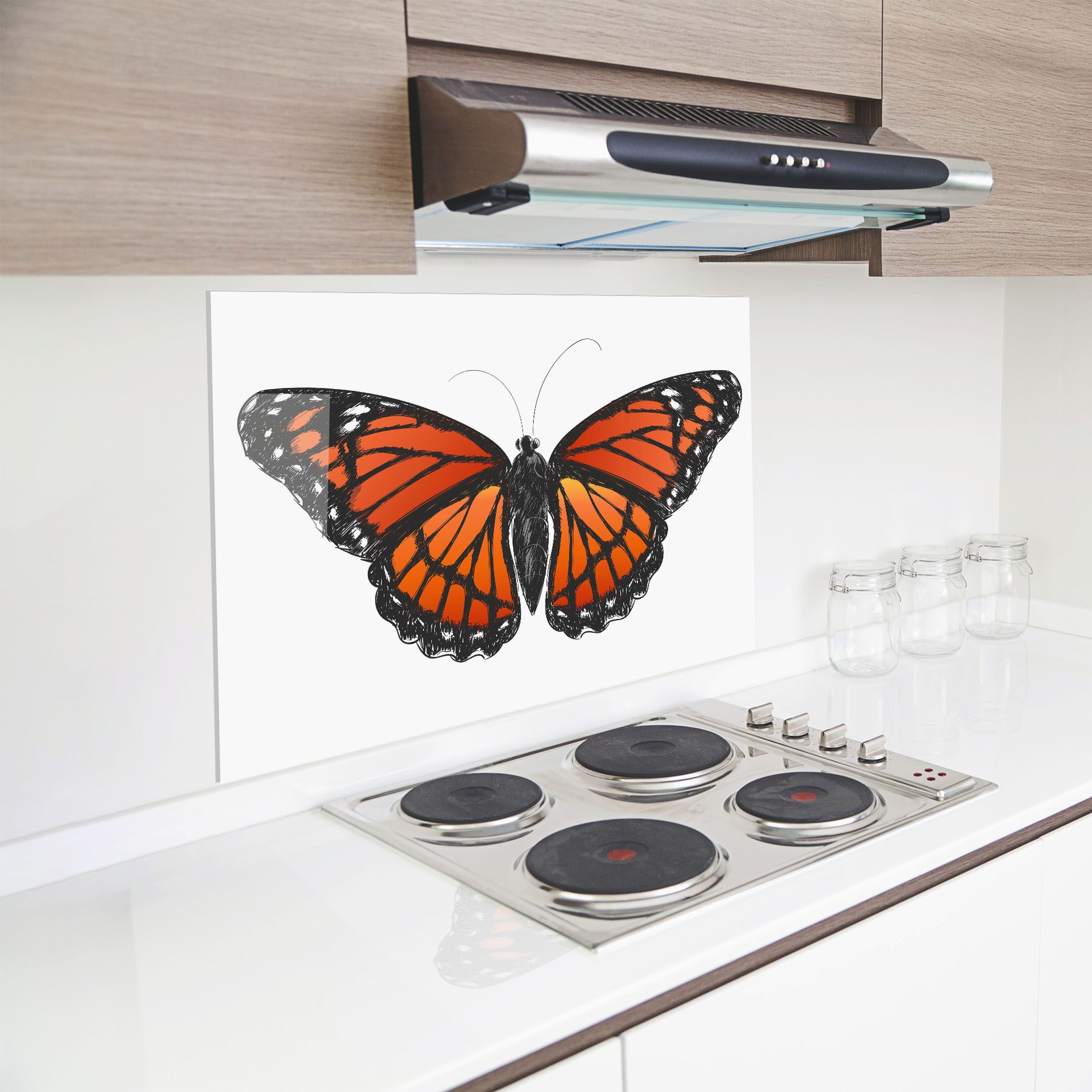 Beautiful Orange Butterfly mockup 8