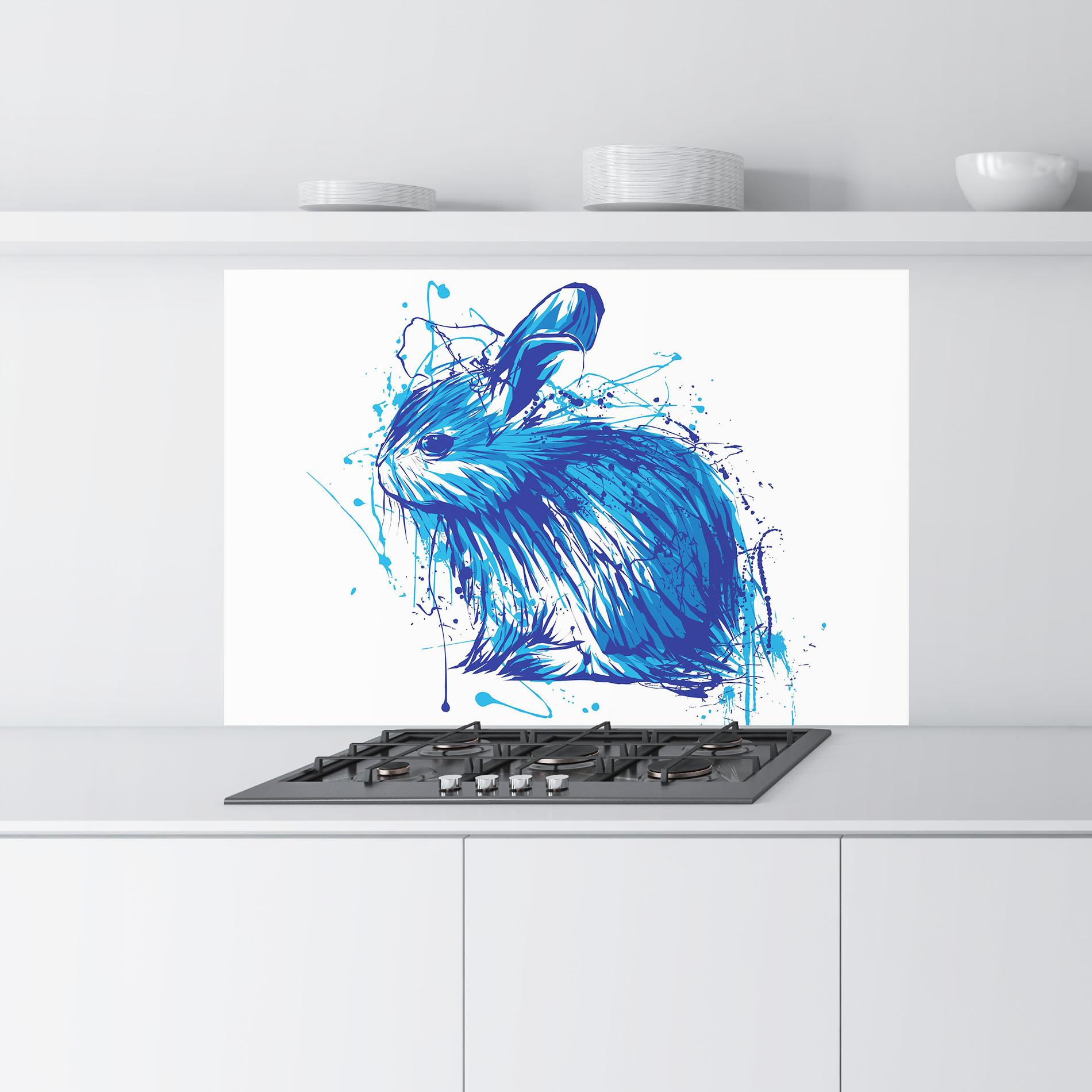 Konyhai üveg hátfal Blue Bunny mockup 9