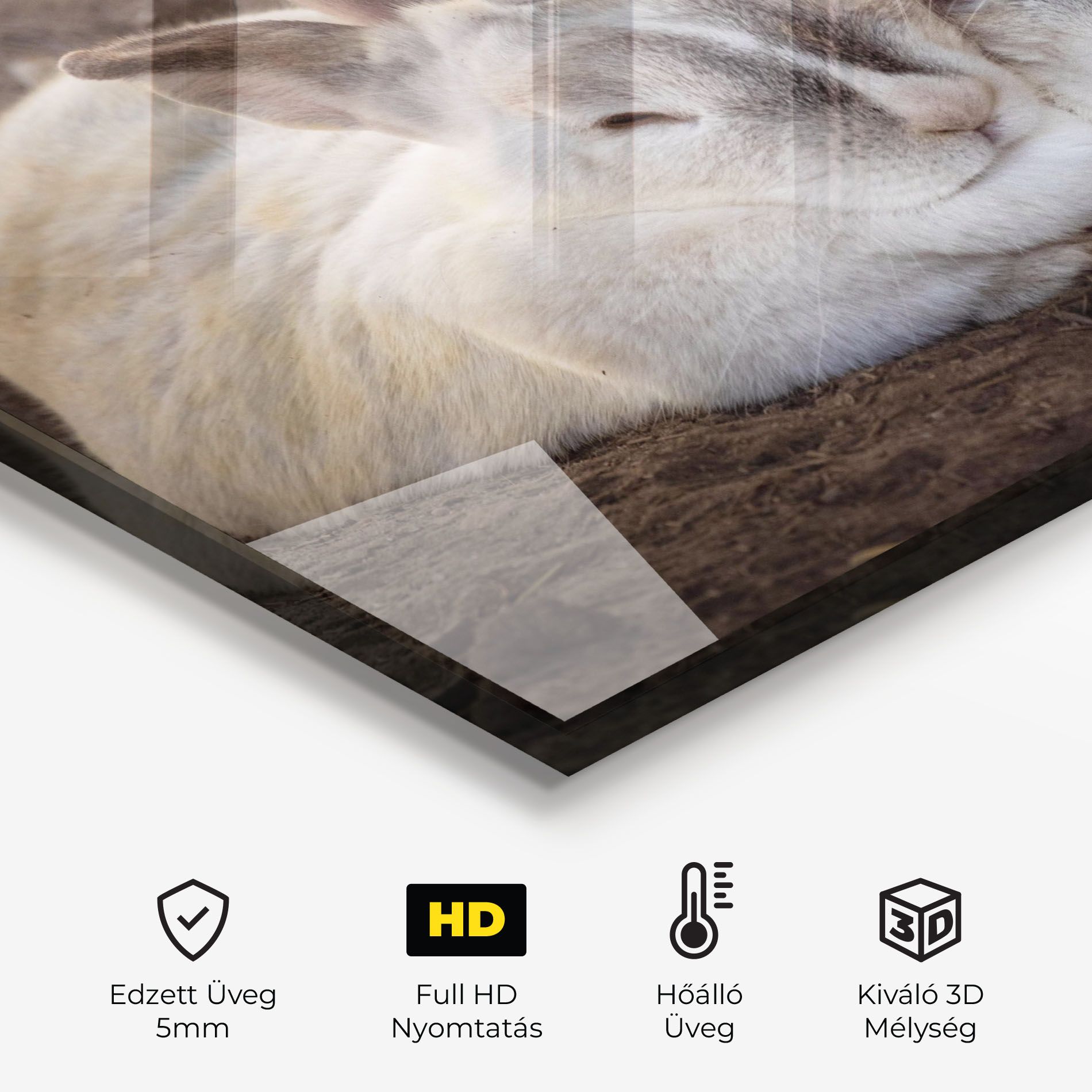 Light Grey Bunny Sleeping mockup 2