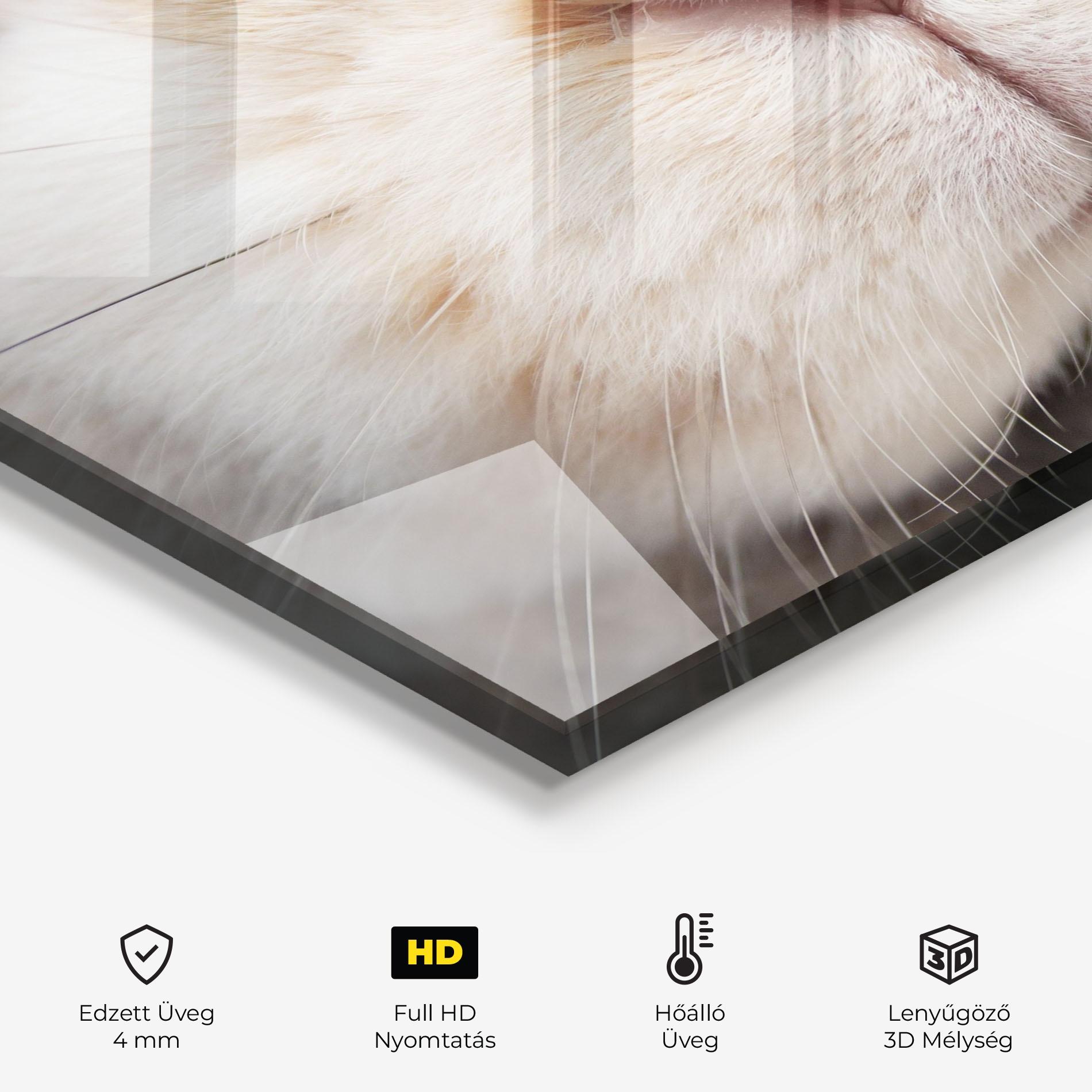 Konyhai üveg hátfal Close Up Bunny mockup 2