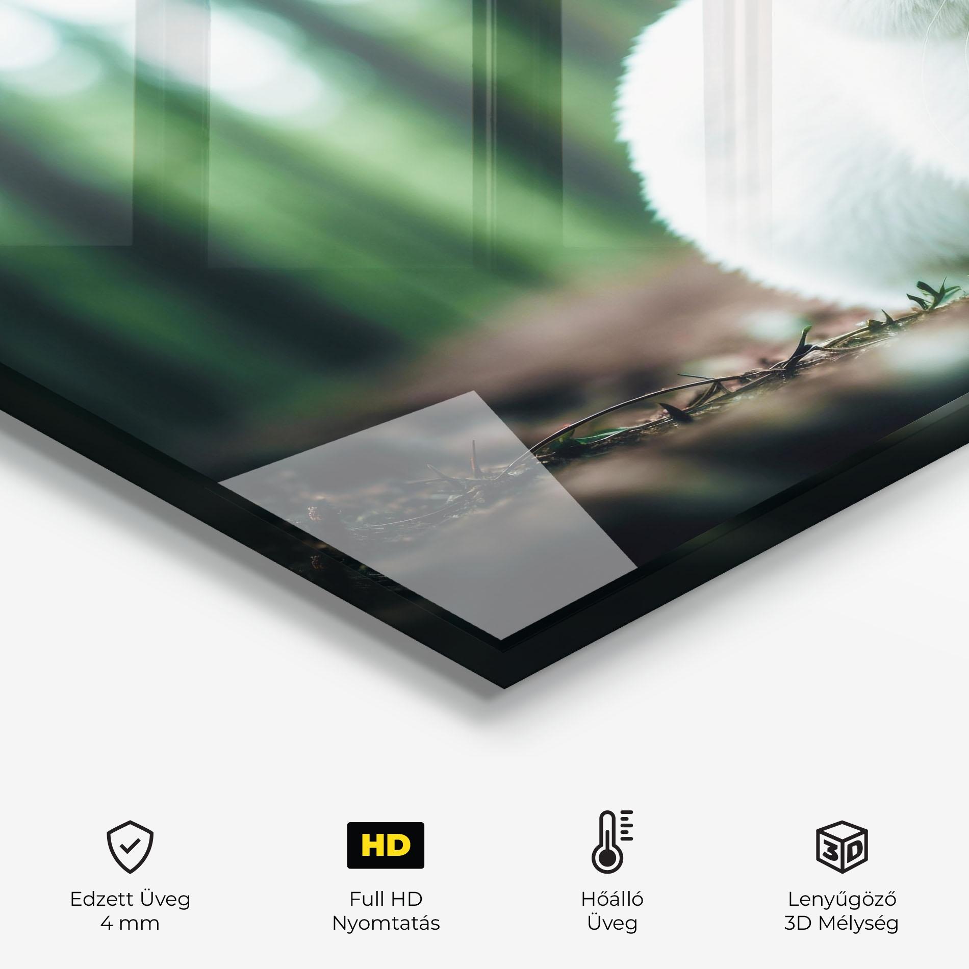 Konyhai üveg hátfal Forest Bunny mockup 2