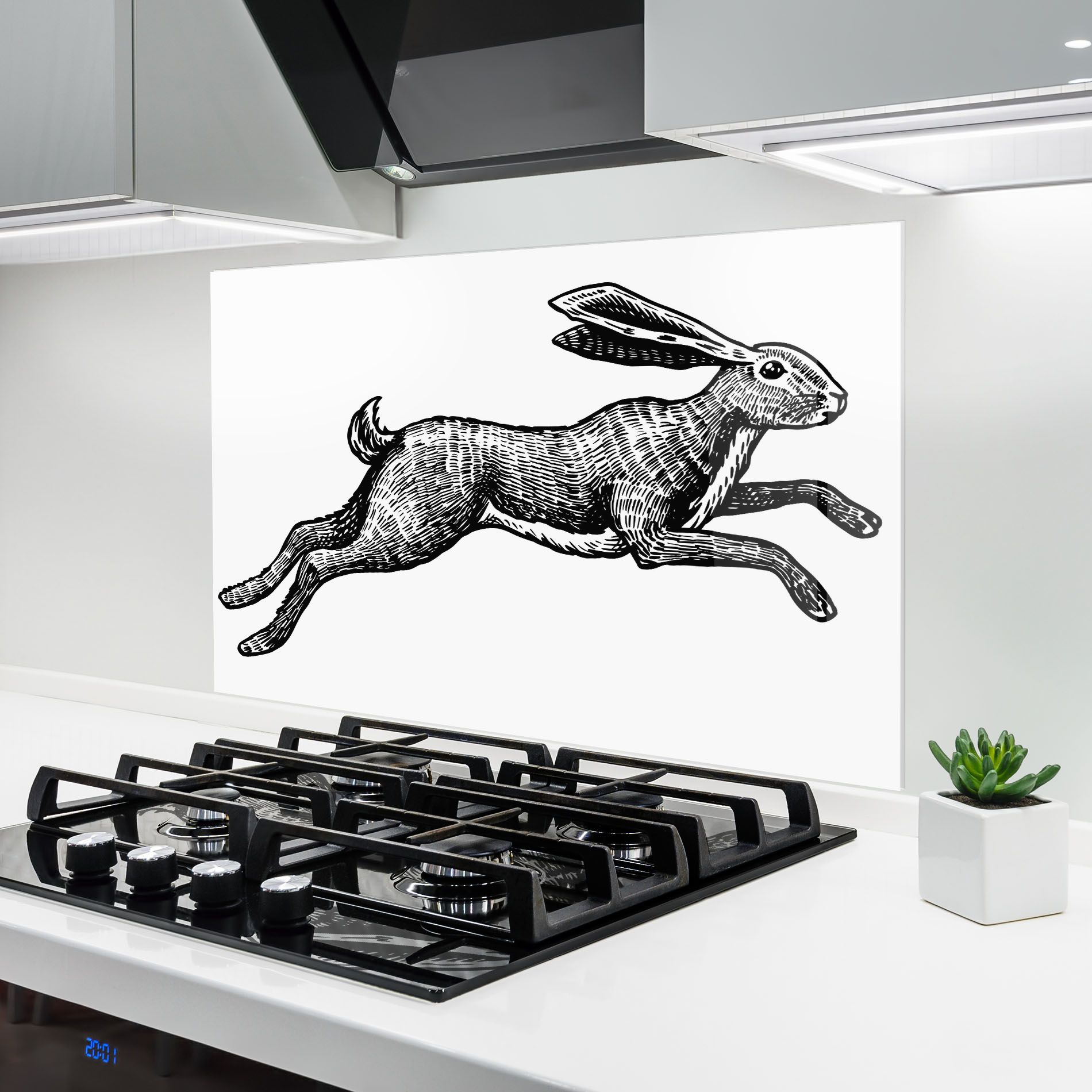 Black Line Bunny mockup 6