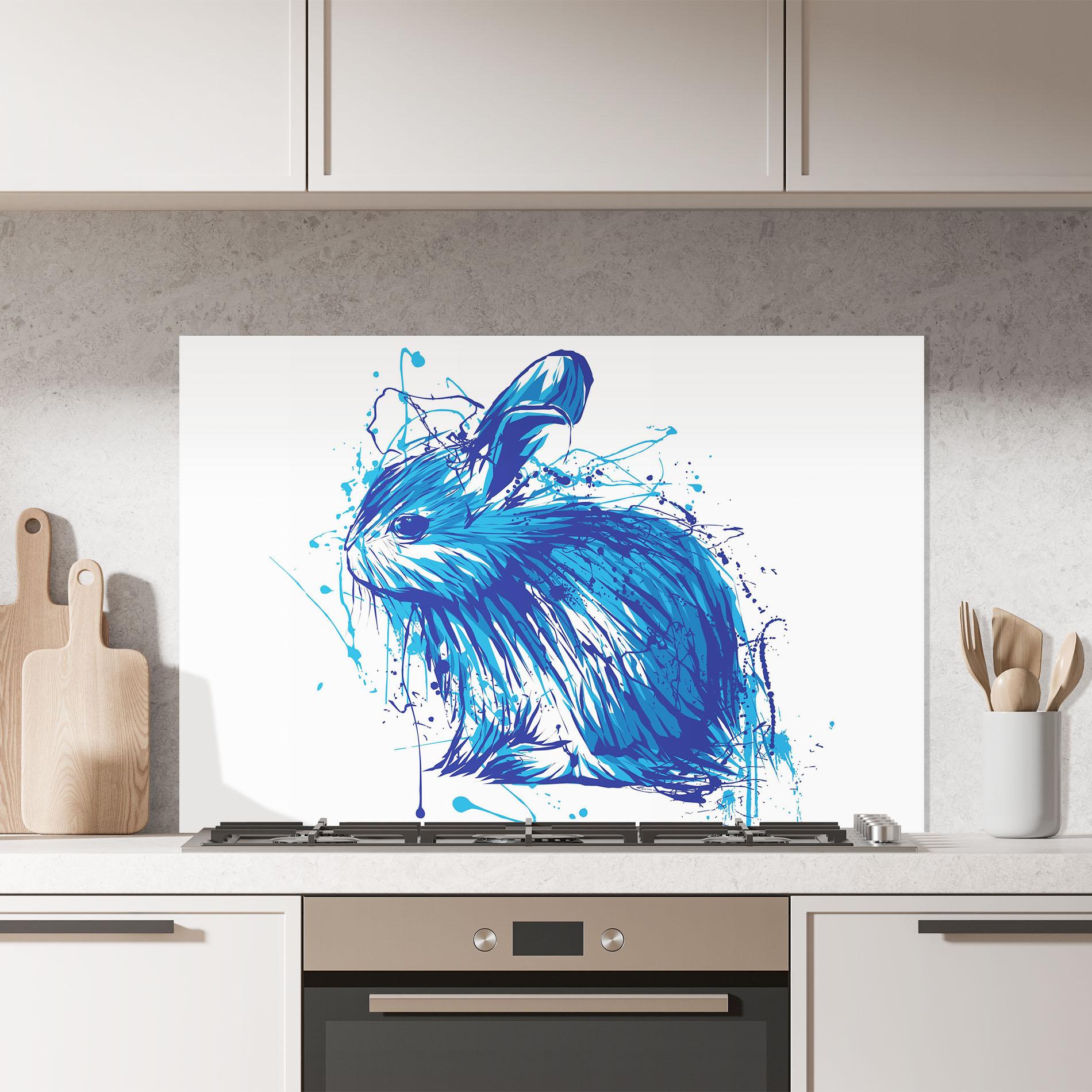 Konyhai üveg hátfal Blue Bunny mockup 7
