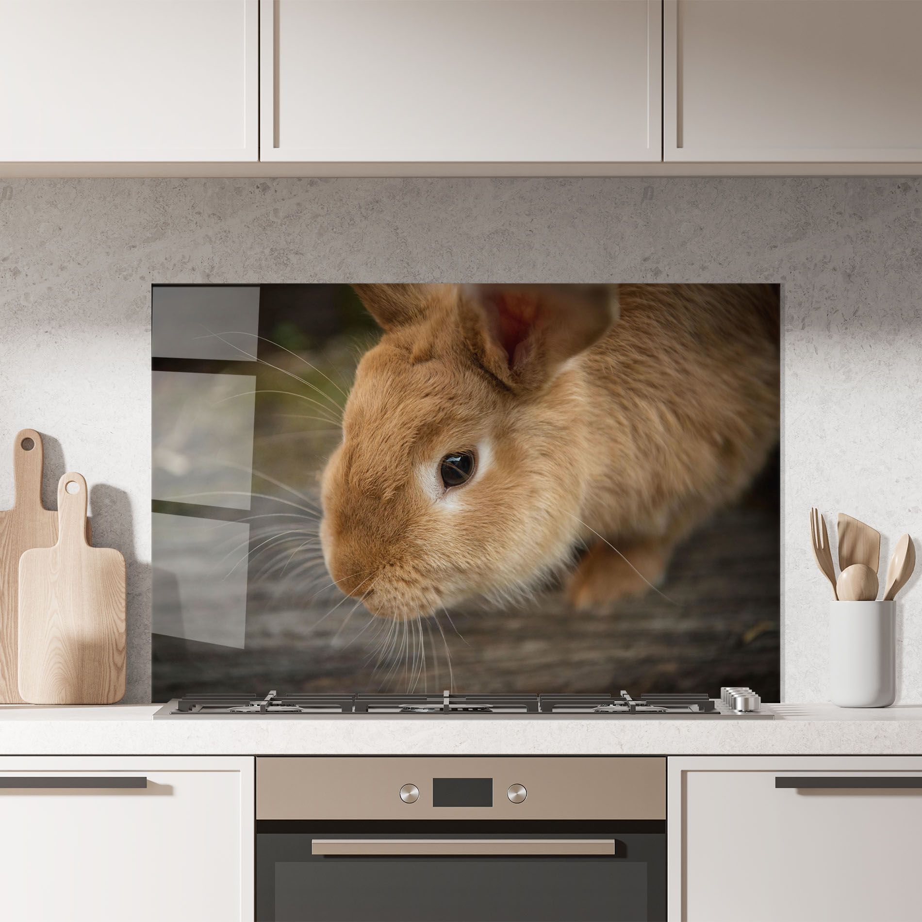 Orange Bunny Looking mockup 7