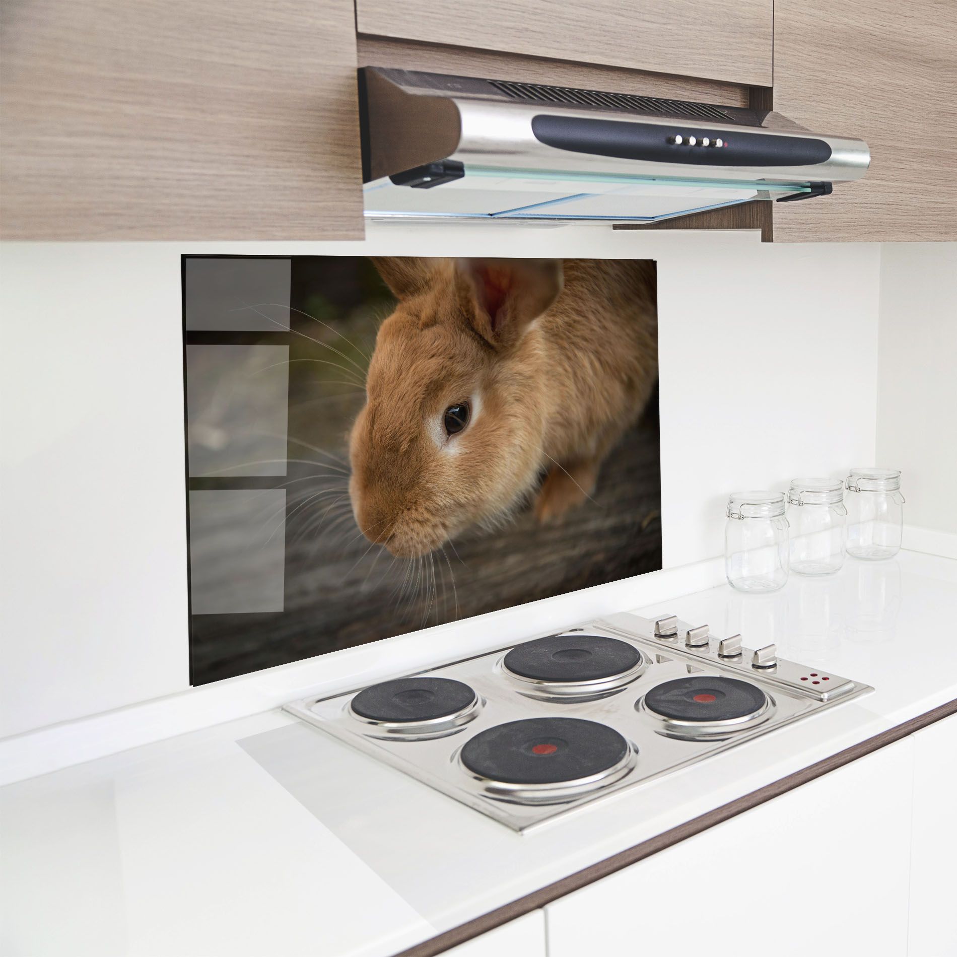 Orange Bunny Looking mockup 8