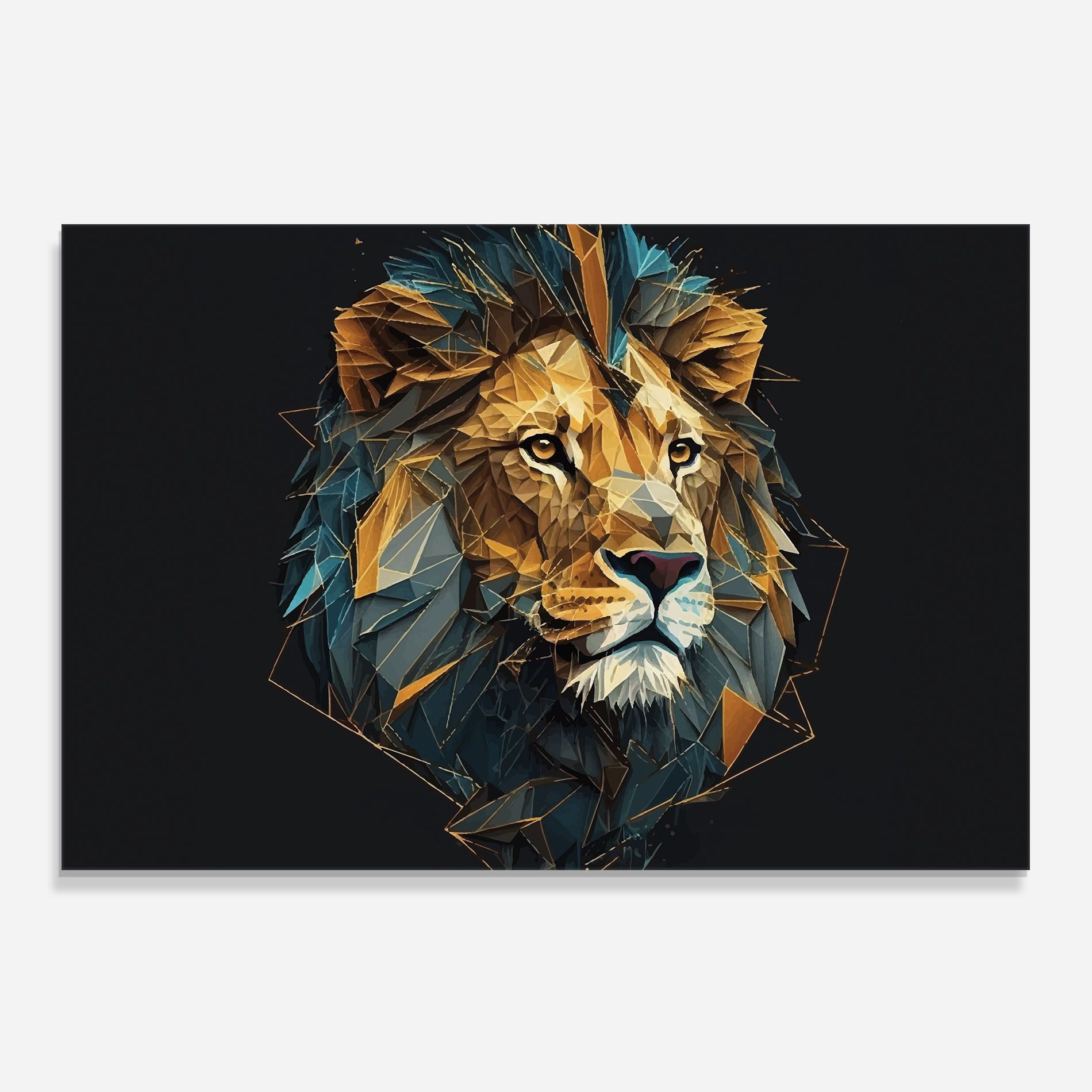 Lion On Grey mockup 0