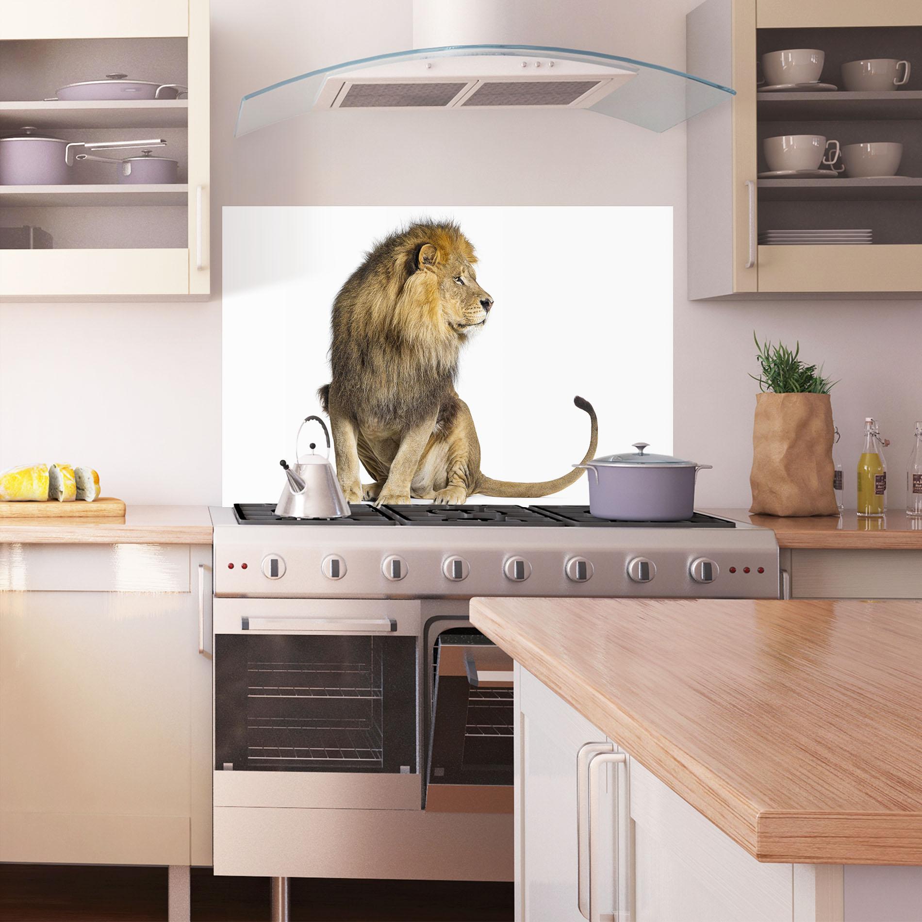Konyhai üveg hátfal Big Lion mockup 1