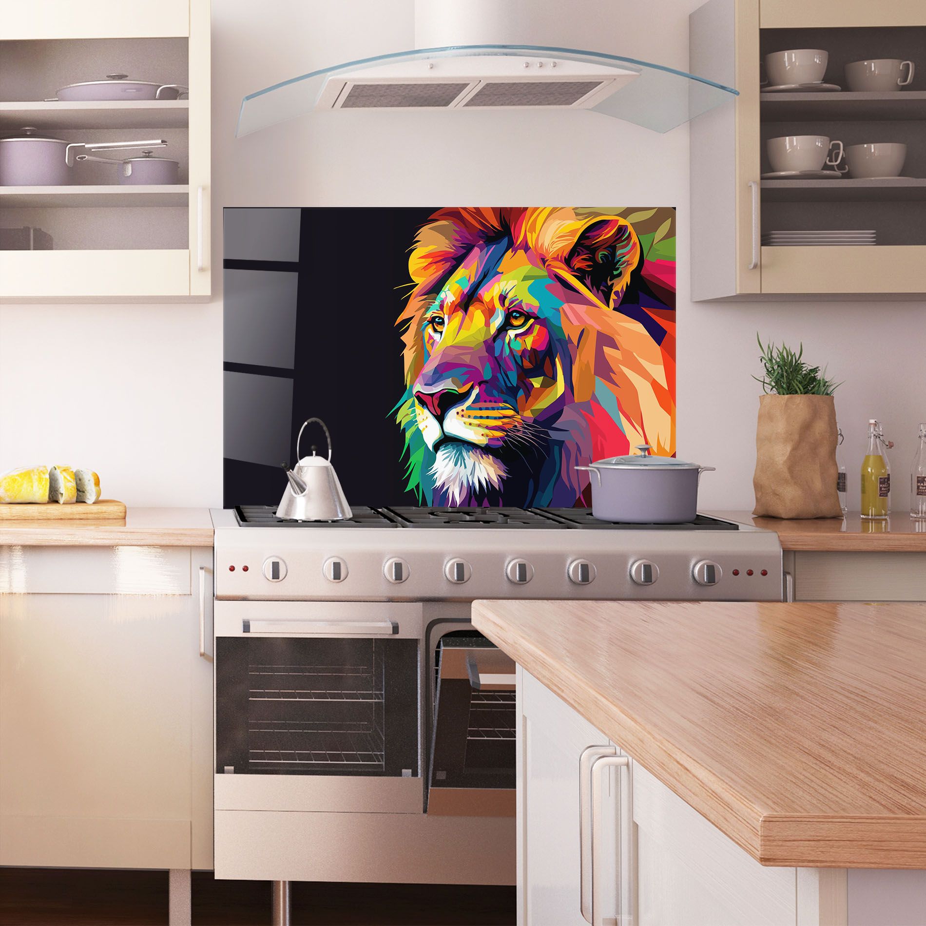 Colorful Lion mockup 1